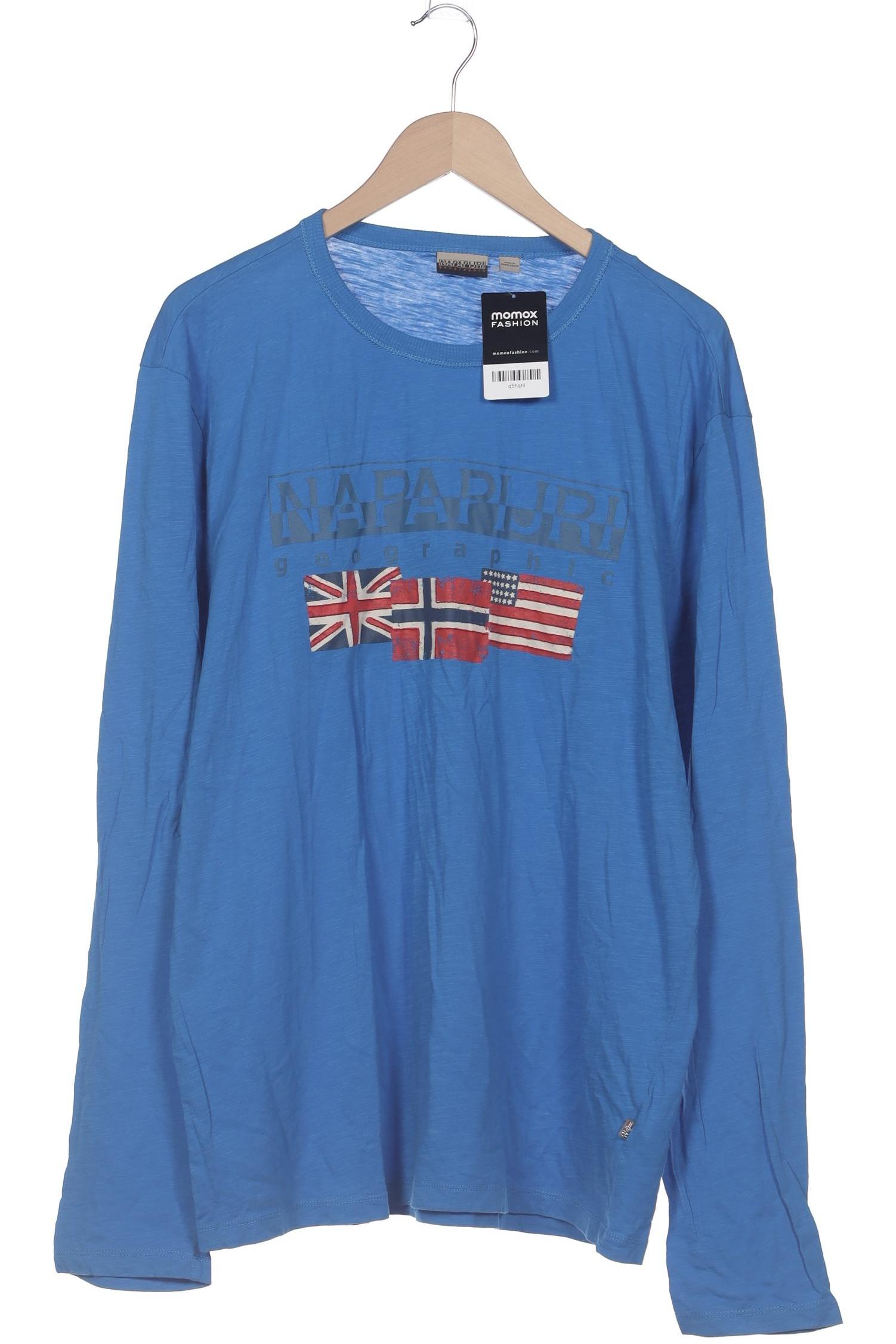 

Napapijri Herren Langarmshirt, blau, Gr. 58