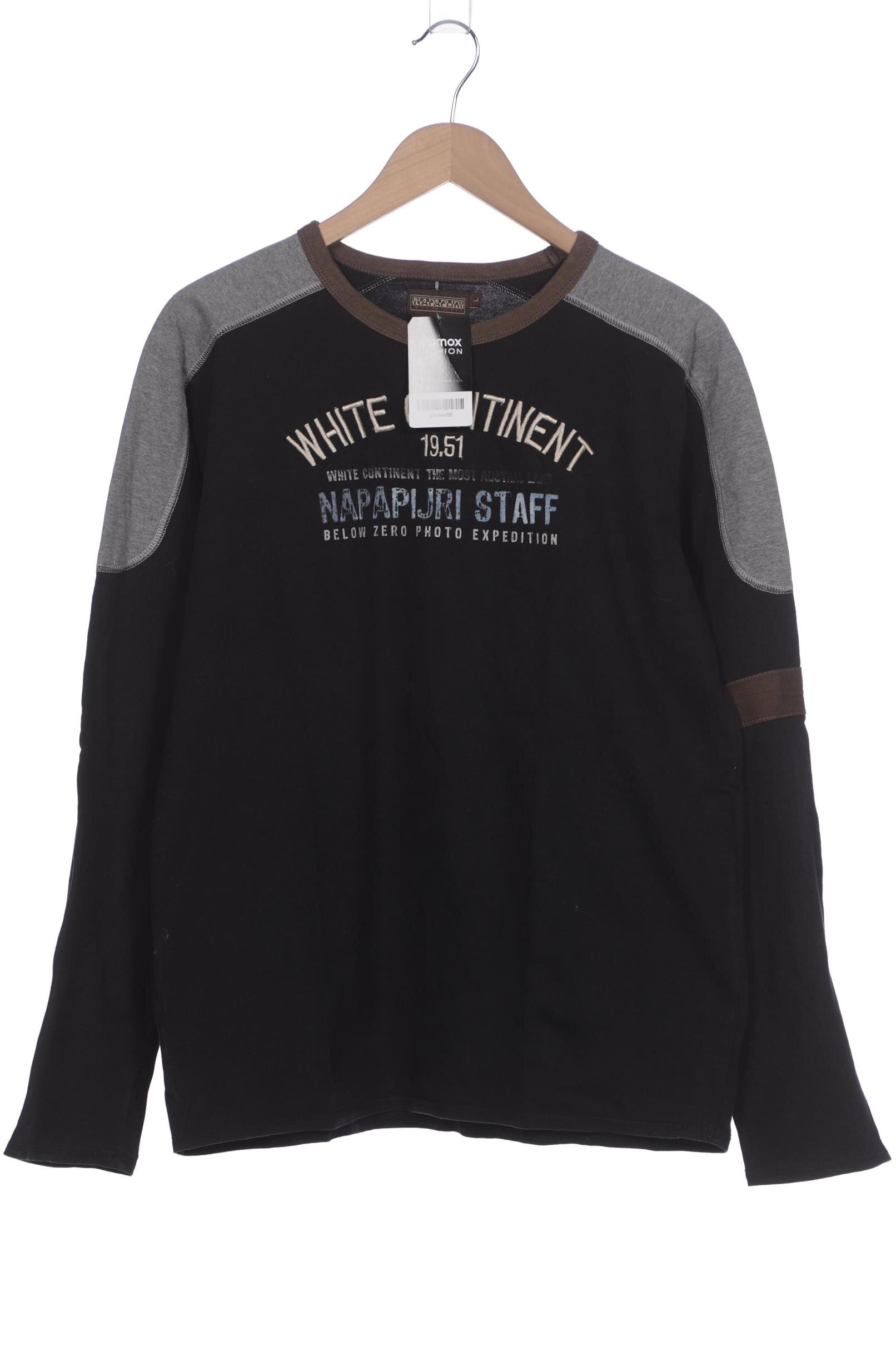 

Napapijri Herren Langarmshirt, schwarz, Gr. 52