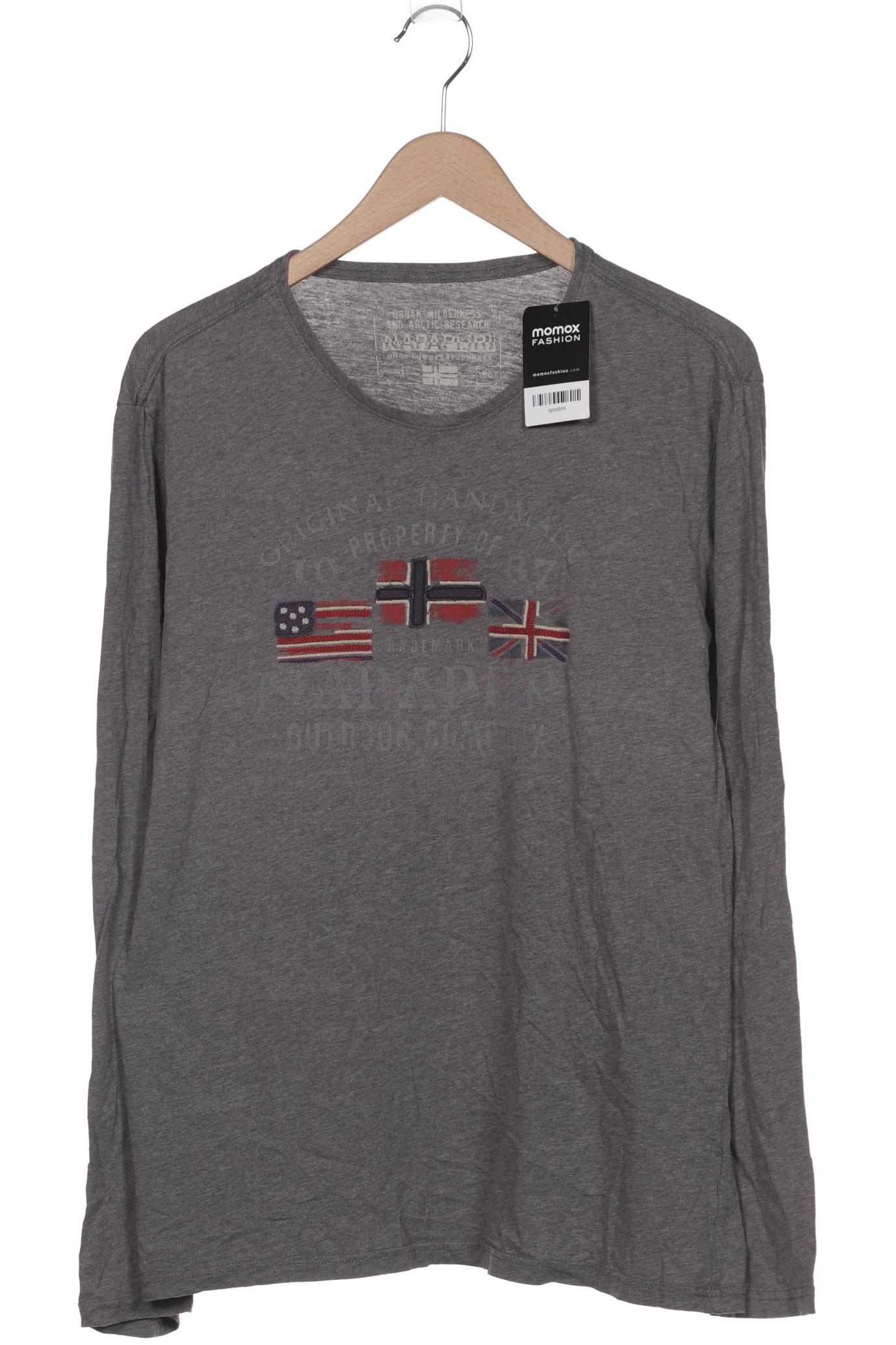 

Napapijri Herren Langarmshirt, grau, Gr. 54