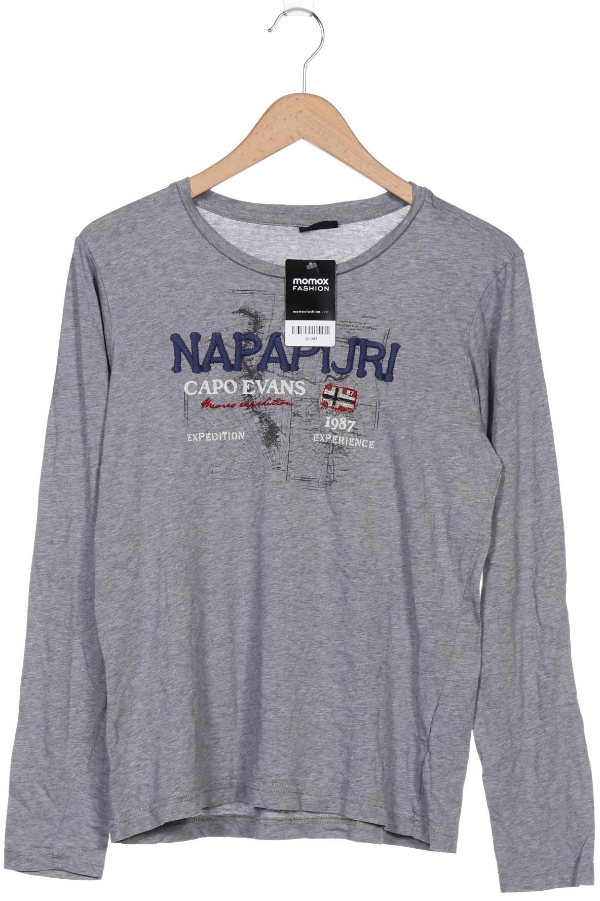 

Napapijri Herren Langarmshirt, grau