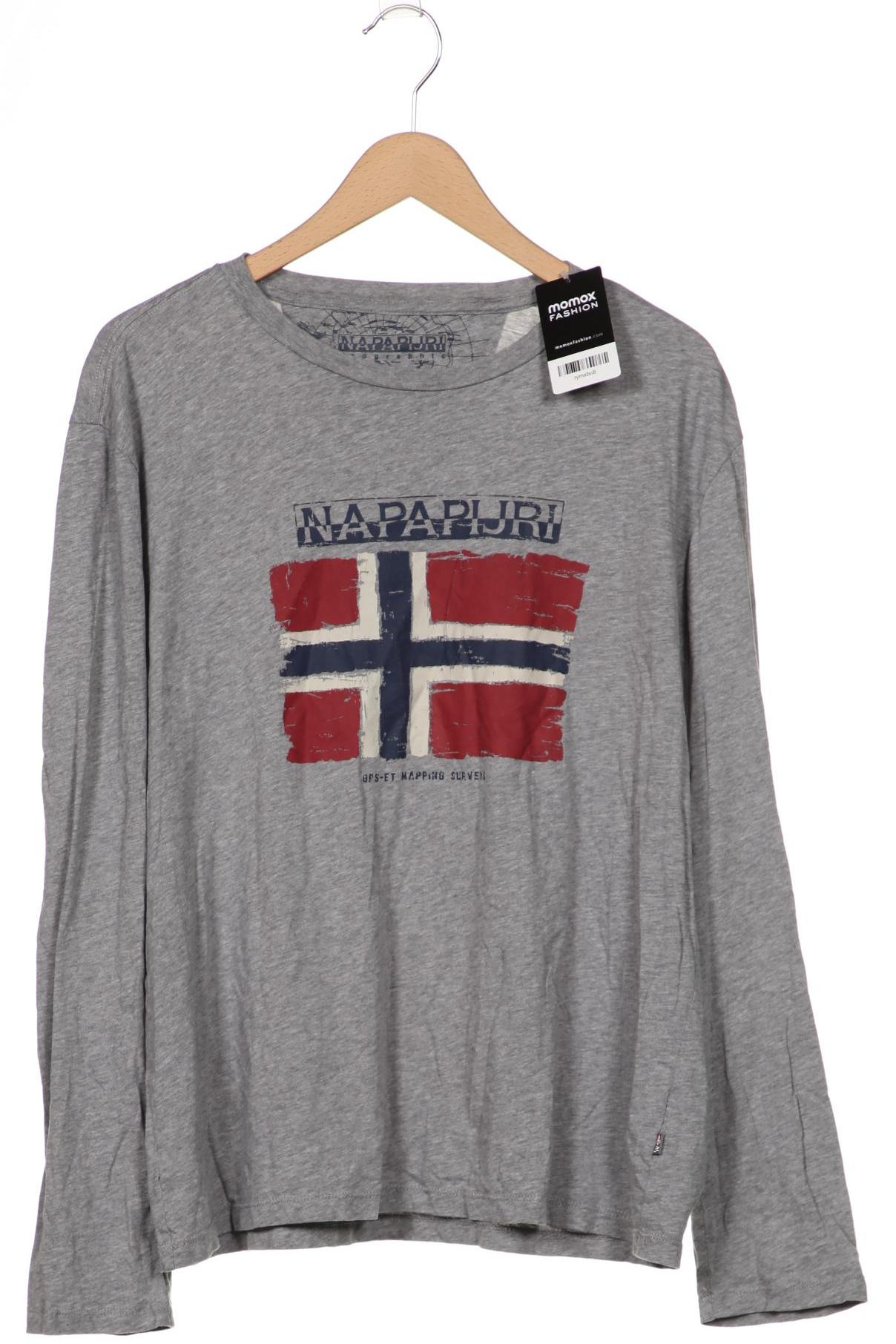 

Napapijri Herren Langarmshirt, grau