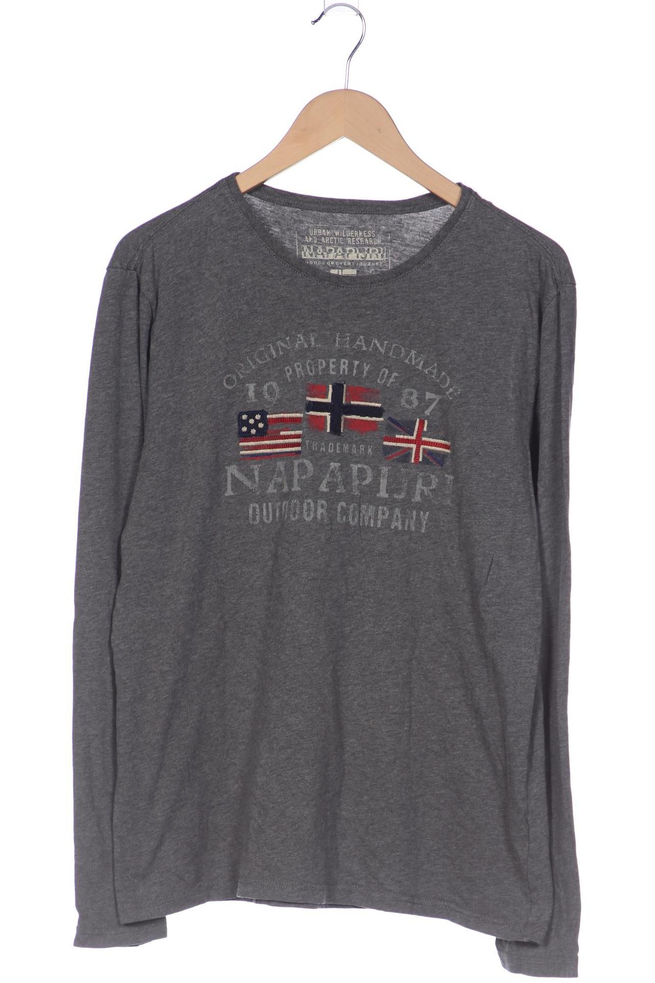 

Napapijri Herren Langarmshirt, grau, Gr. 52