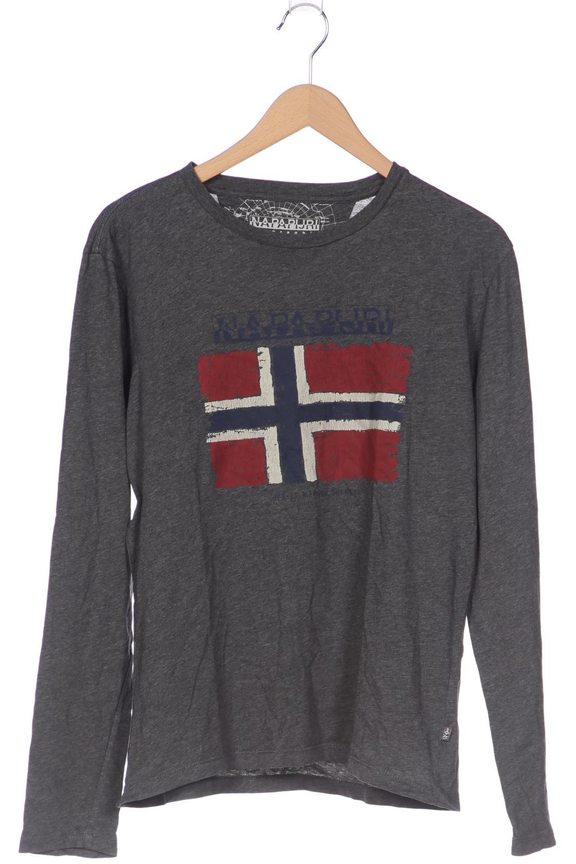 

Napapijri Herren Langarmshirt, grau, Gr. 48