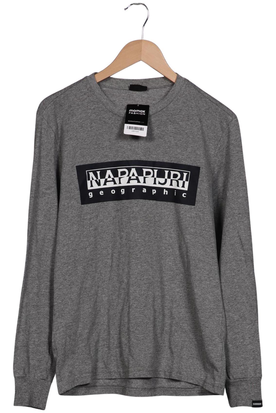 

Napapijri Herren Langarmshirt, grau, Gr. 48