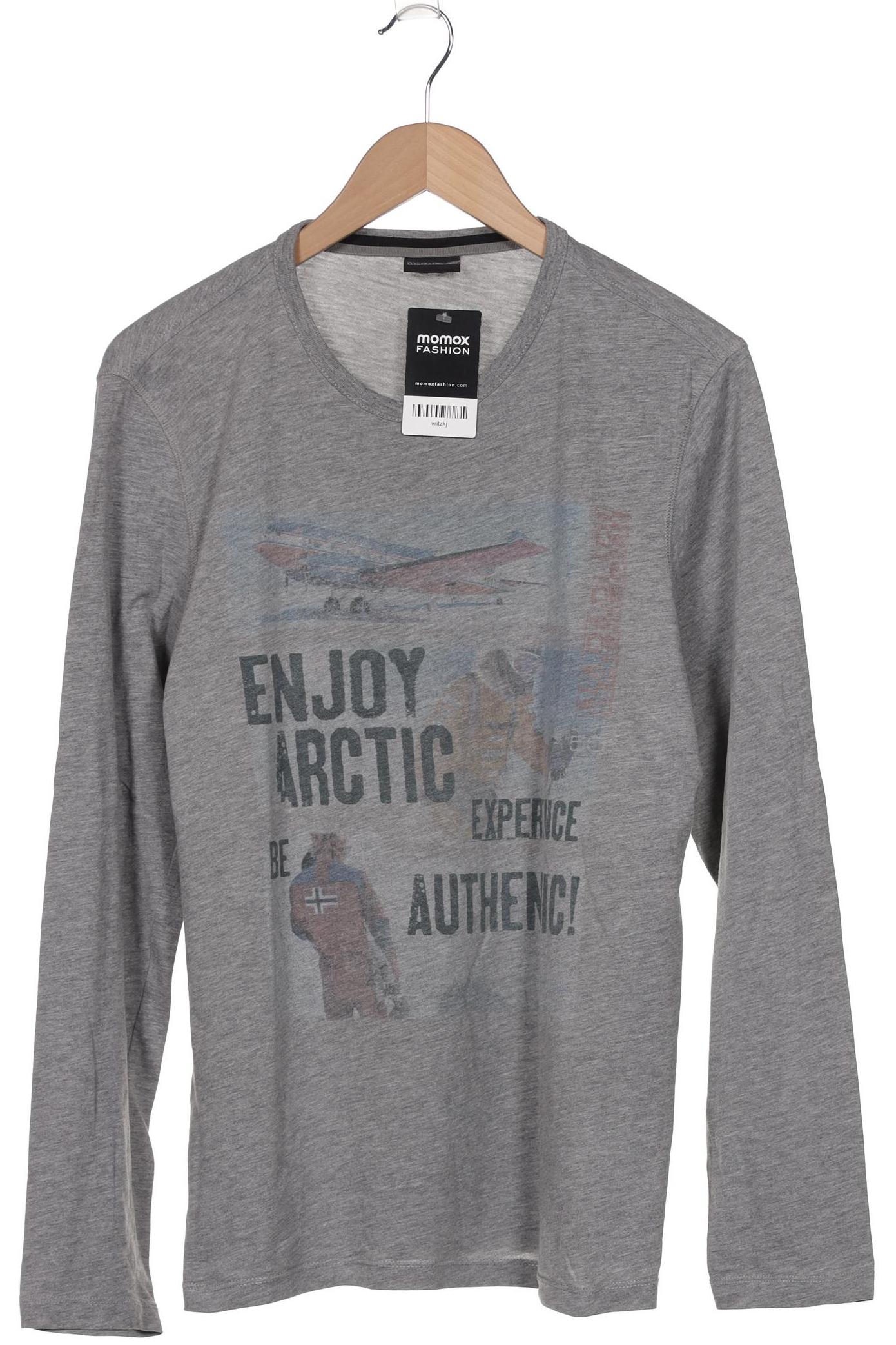 

Napapijri Herren Langarmshirt, grau, Gr. 48