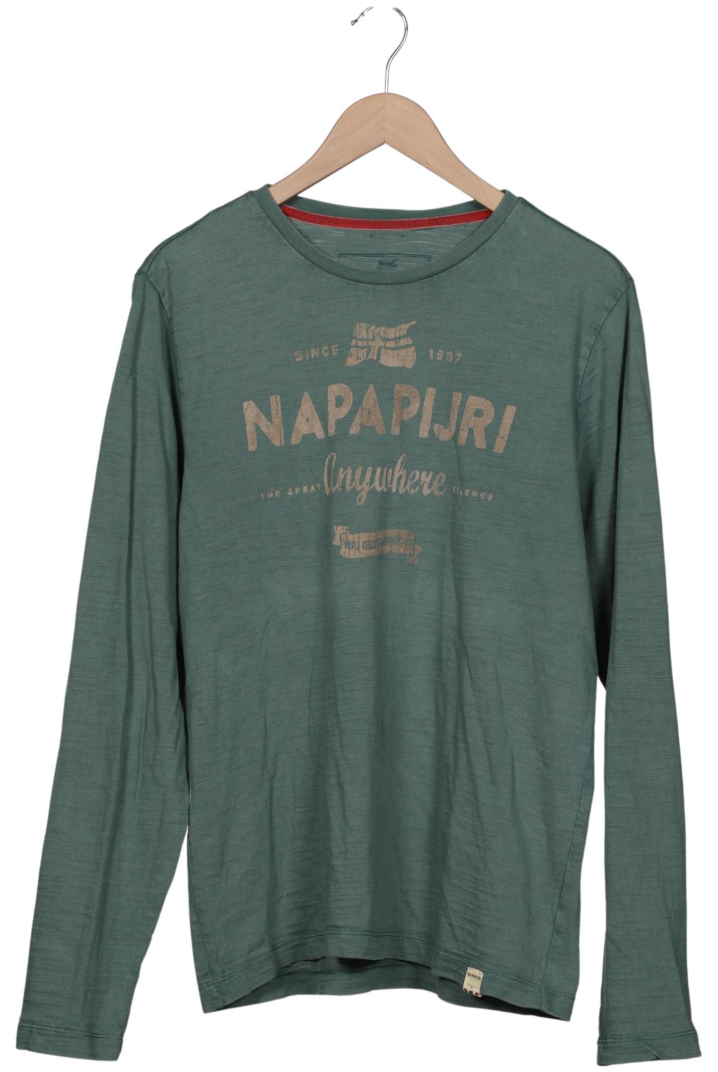 

Napapijri Herren Langarmshirt, grün, Gr. 52
