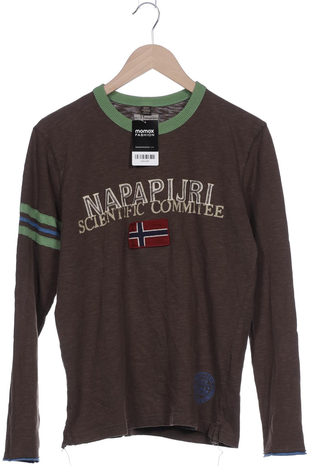 

Napapijri Herren Langarmshirt, braun, Gr. 46