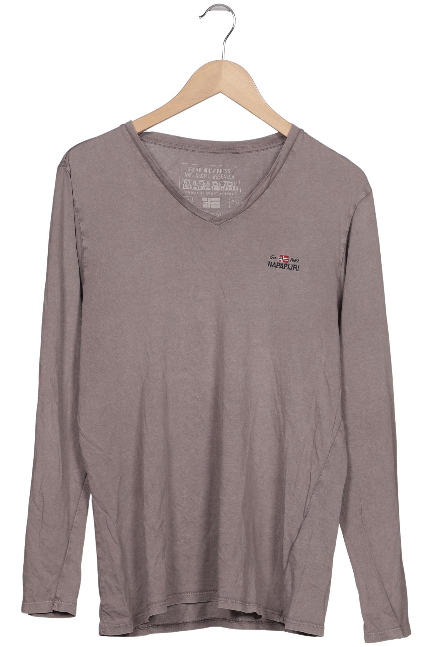 

Napapijri Herren Langarmshirt, grau, Gr. 52