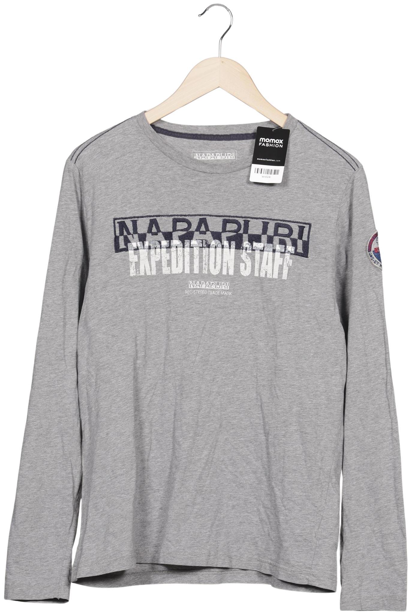 

Napapijri Herren Langarmshirt, grau, Gr. 52