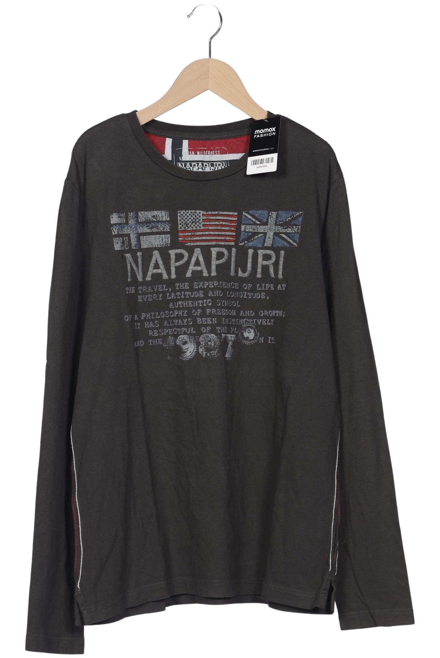

Napapijri Herren Langarmshirt, grau, Gr. 54