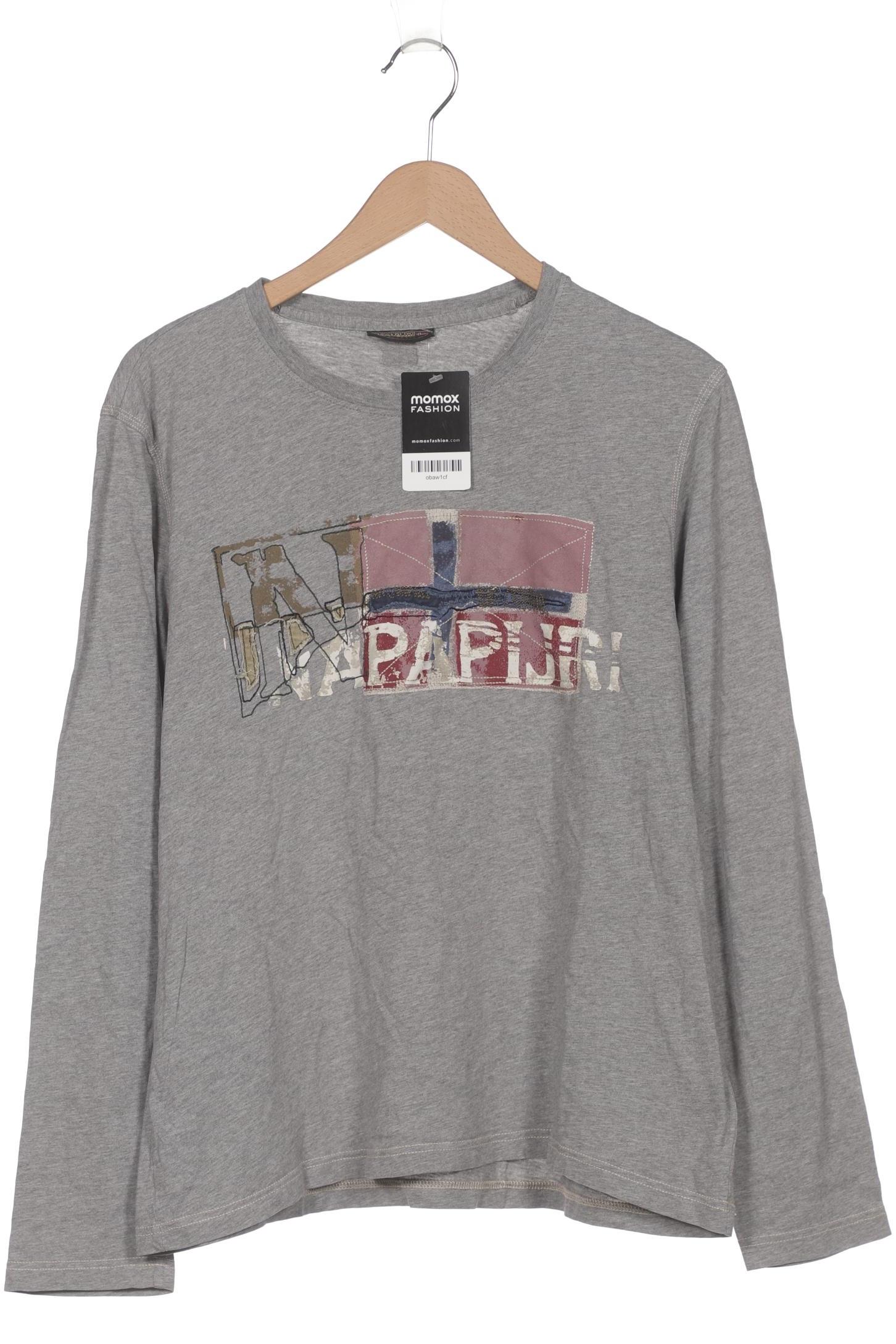 

Napapijri Herren Langarmshirt, grau, Gr. 54