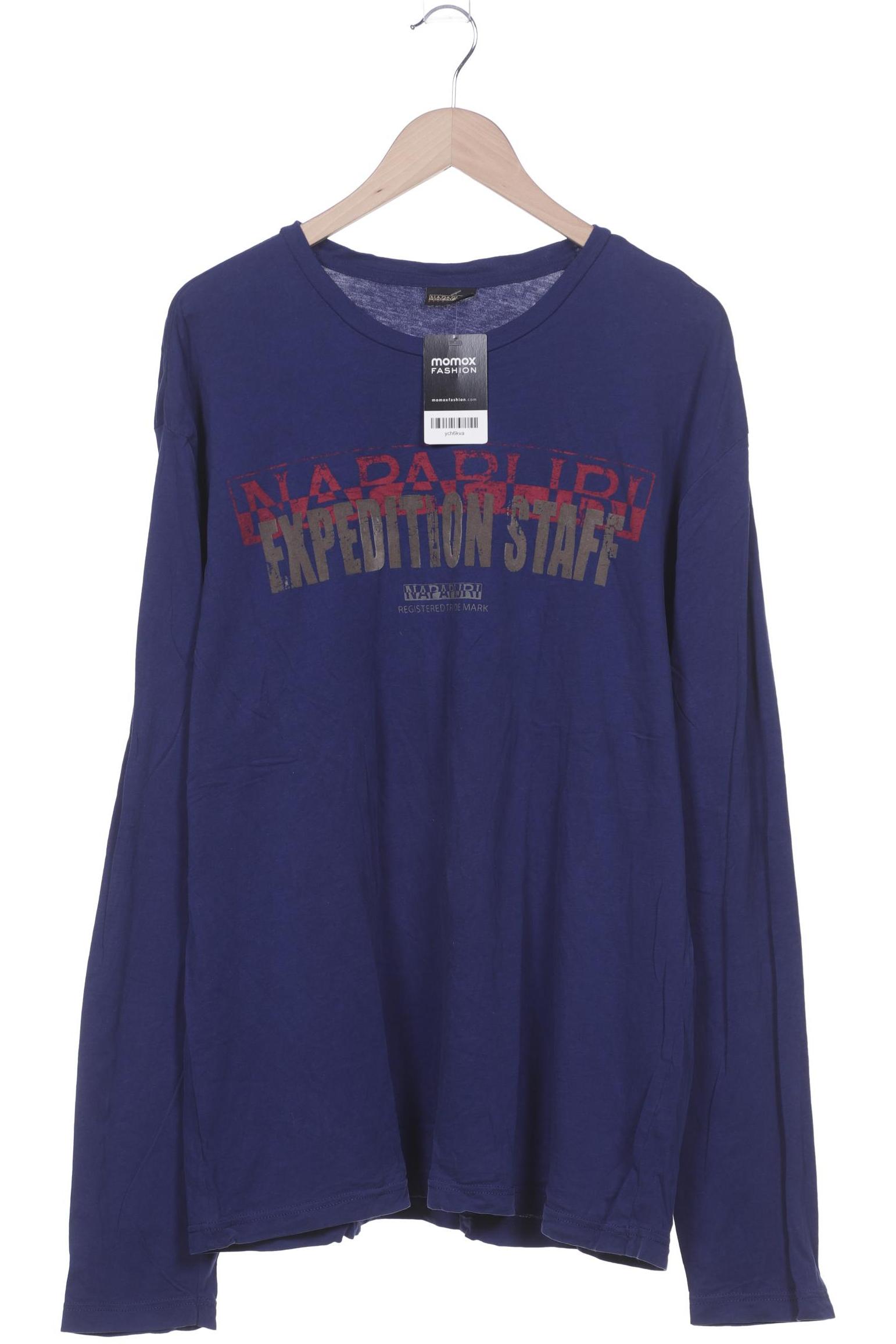 

Napapijri Herren Langarmshirt, blau, Gr. 58