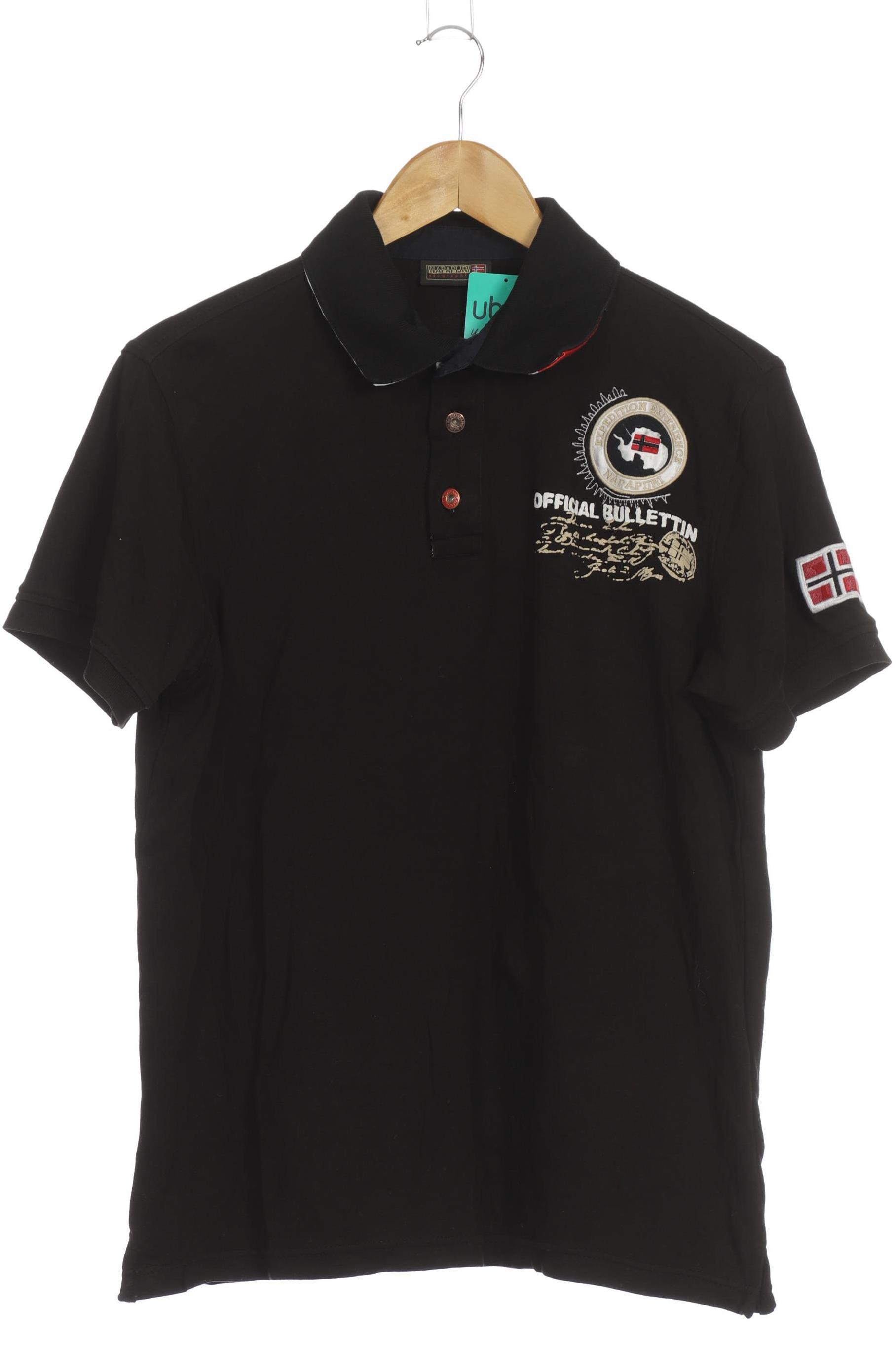 Thumbnail - Napapijri Herren Poloshirt, schwarz, Gr.