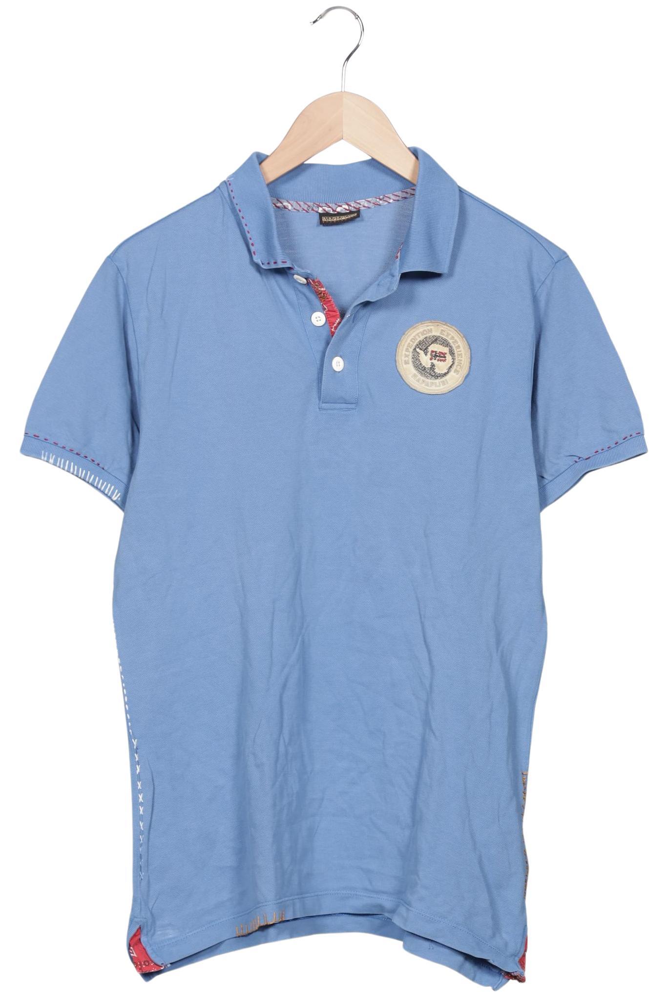 Thumbnail - Napapijri Herren Poloshirt, hellblau, Gr. 48