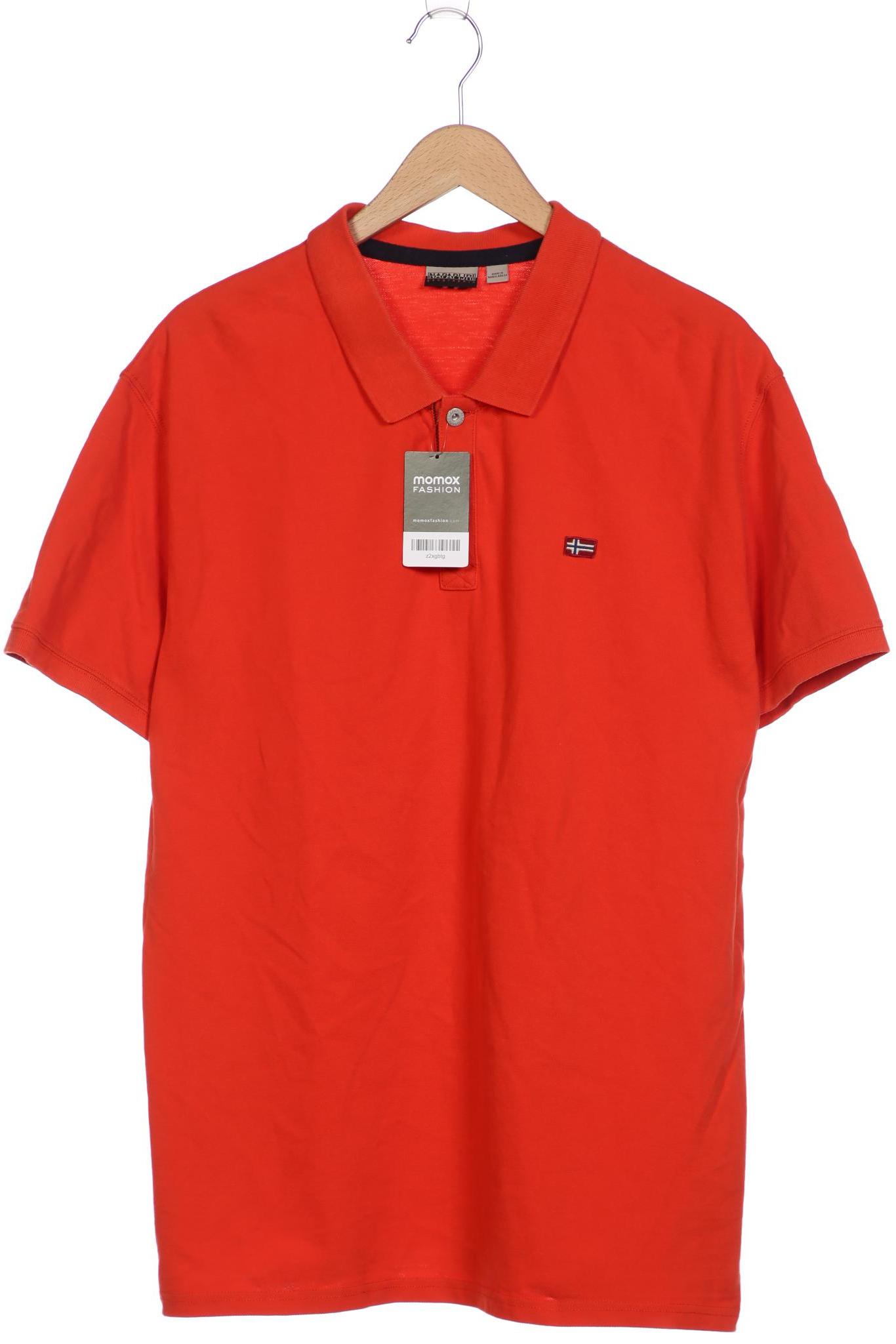 

Napapijri Herren Poloshirt, orange, Gr. 56