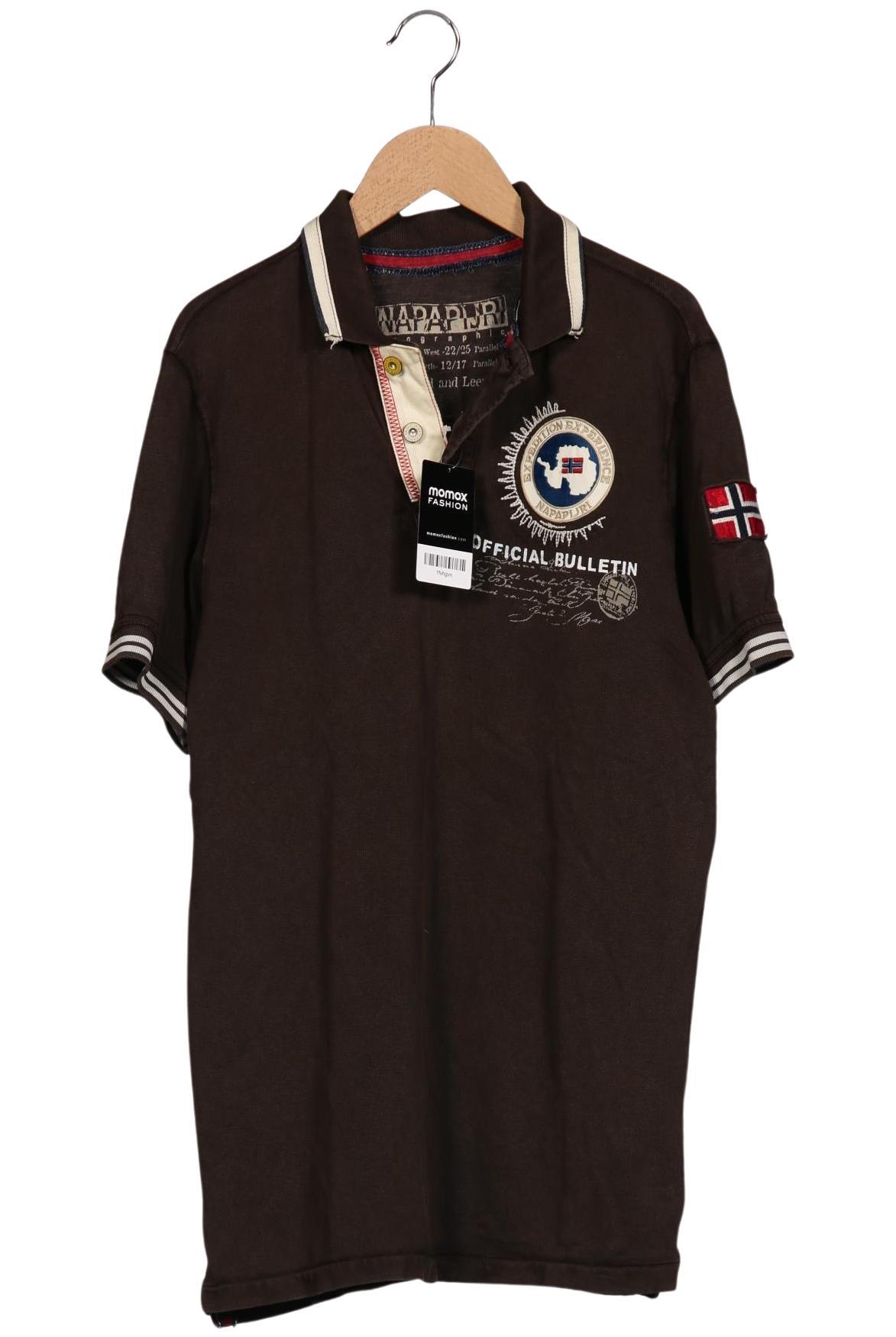 

Napapijri Herren Poloshirt, braun, Gr. 48