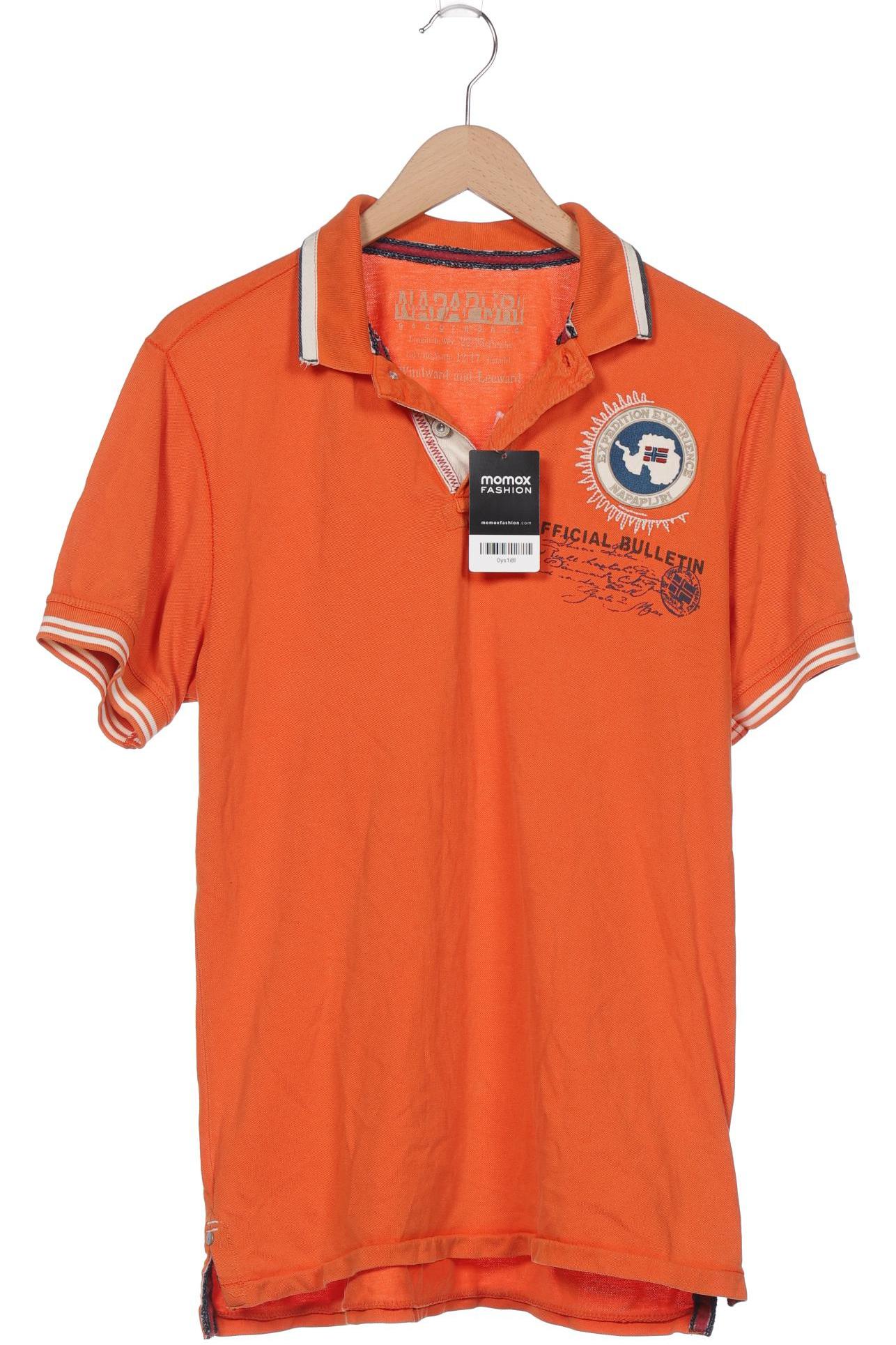 

Napapijri Herren Poloshirt, orange, Gr. 52