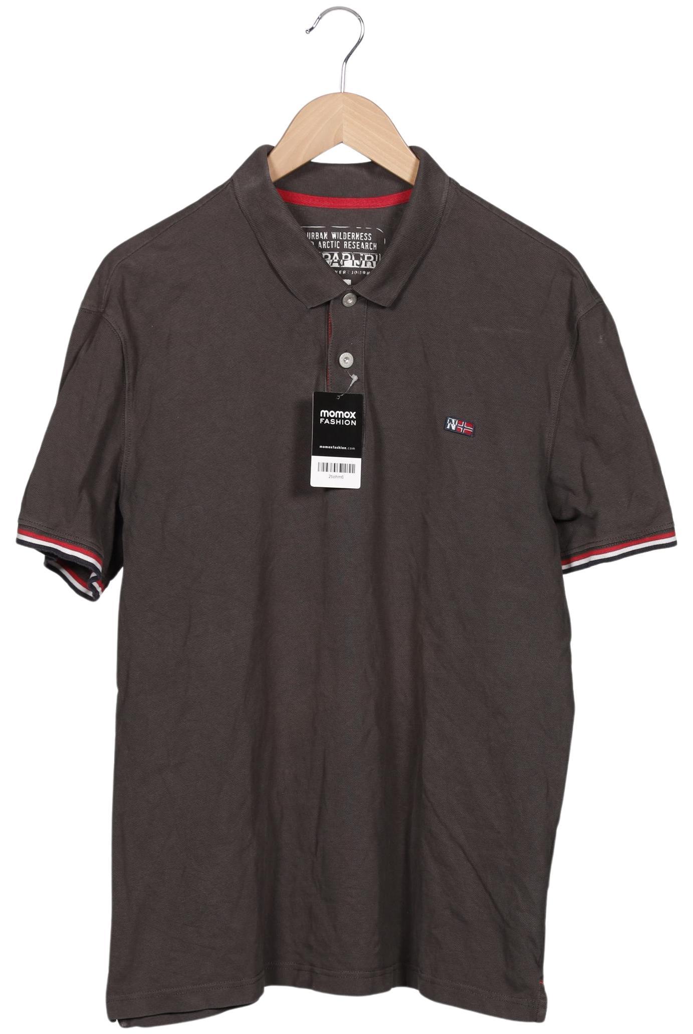 

Napapijri Herren Poloshirt, braun, Gr. 56