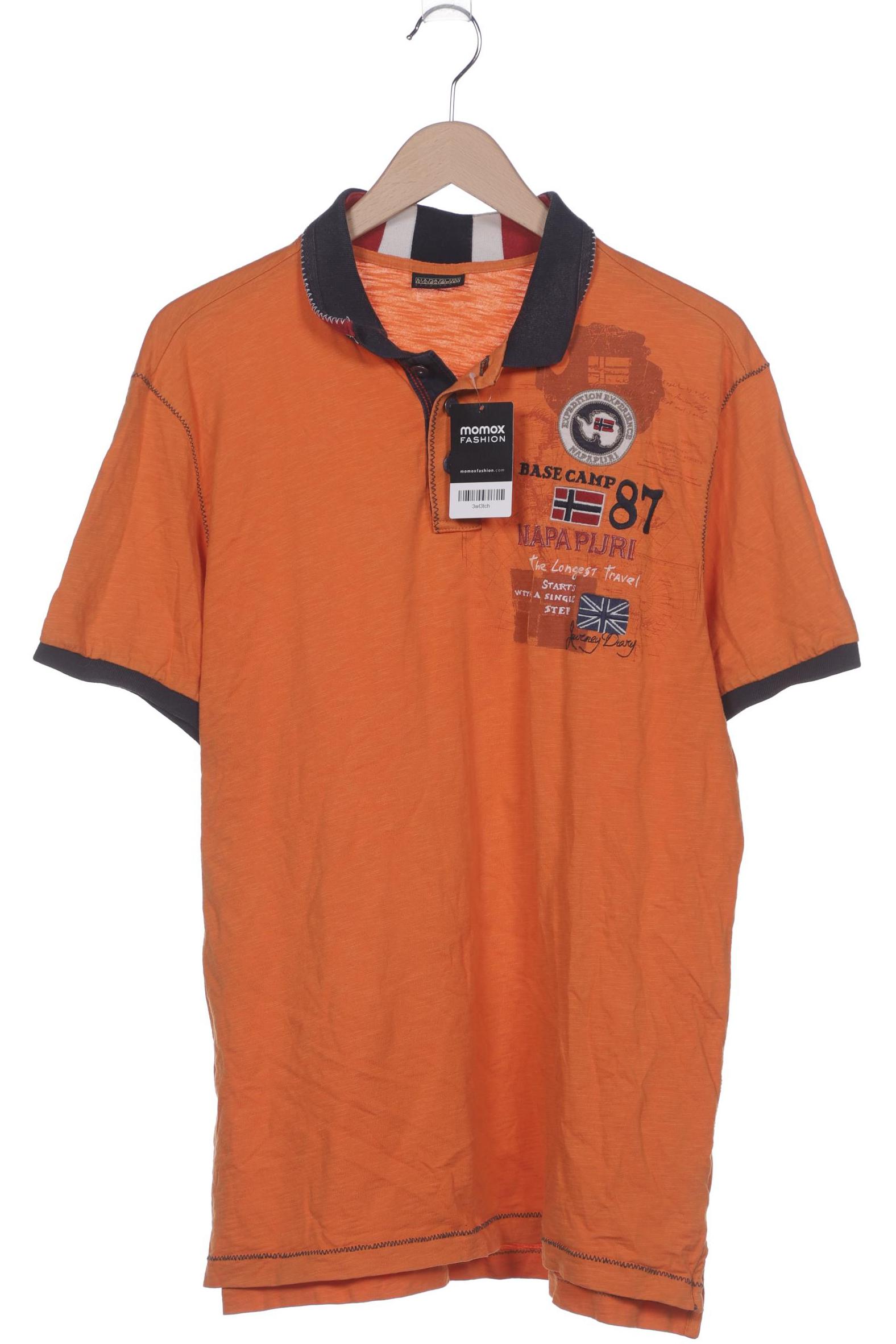 

Napapijri Herren Poloshirt, orange, Gr. 56