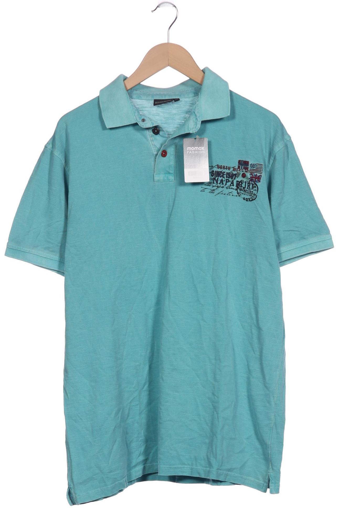 

Napapijri Herren Poloshirt, türkis, Gr. 58