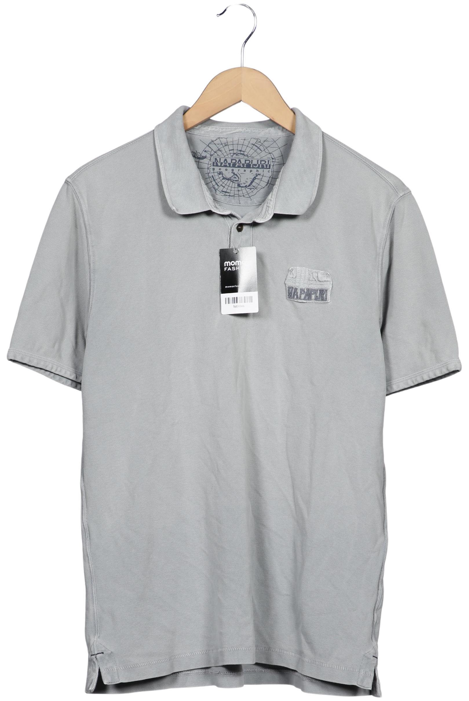 

Napapijri Herren Poloshirt, grau, Gr. 52