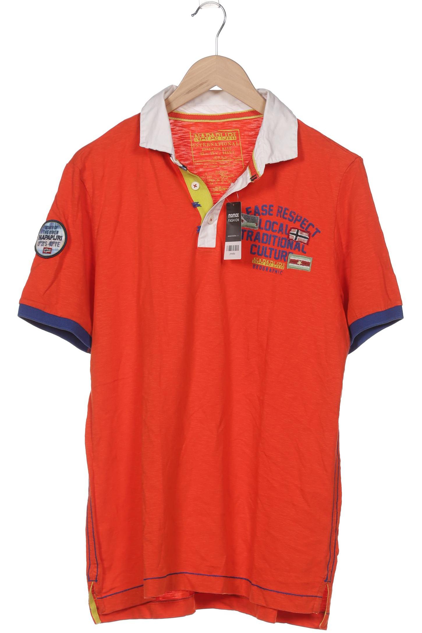 

Napapijri Herren Poloshirt, orange, Gr. 52