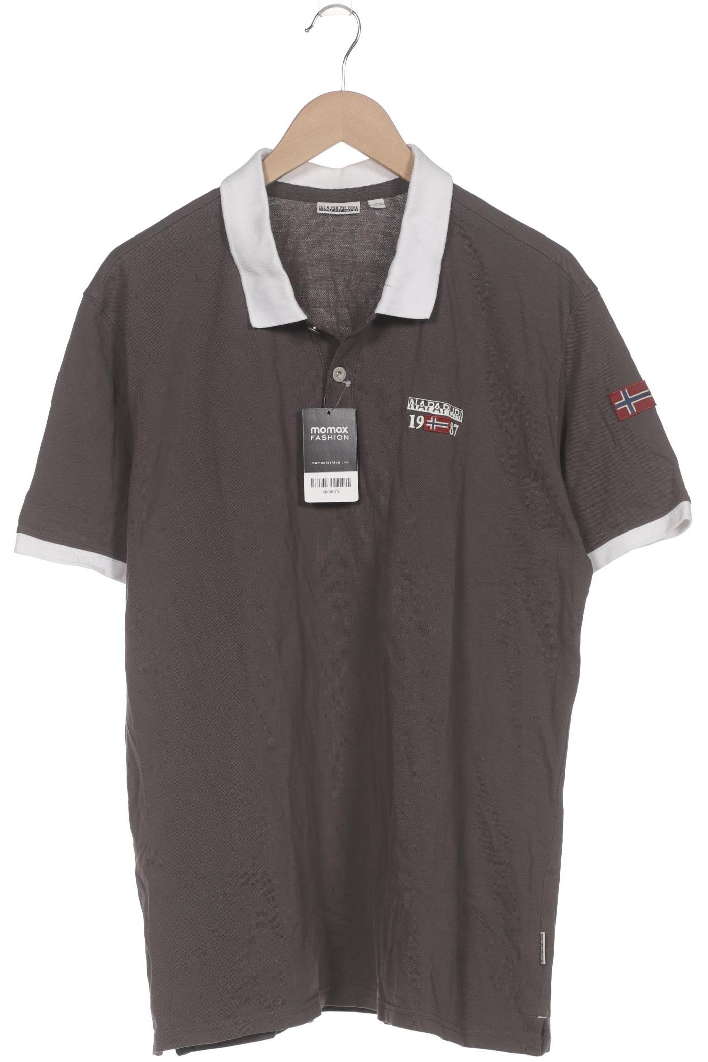 

Napapijri Herren Poloshirt, braun, Gr. 58