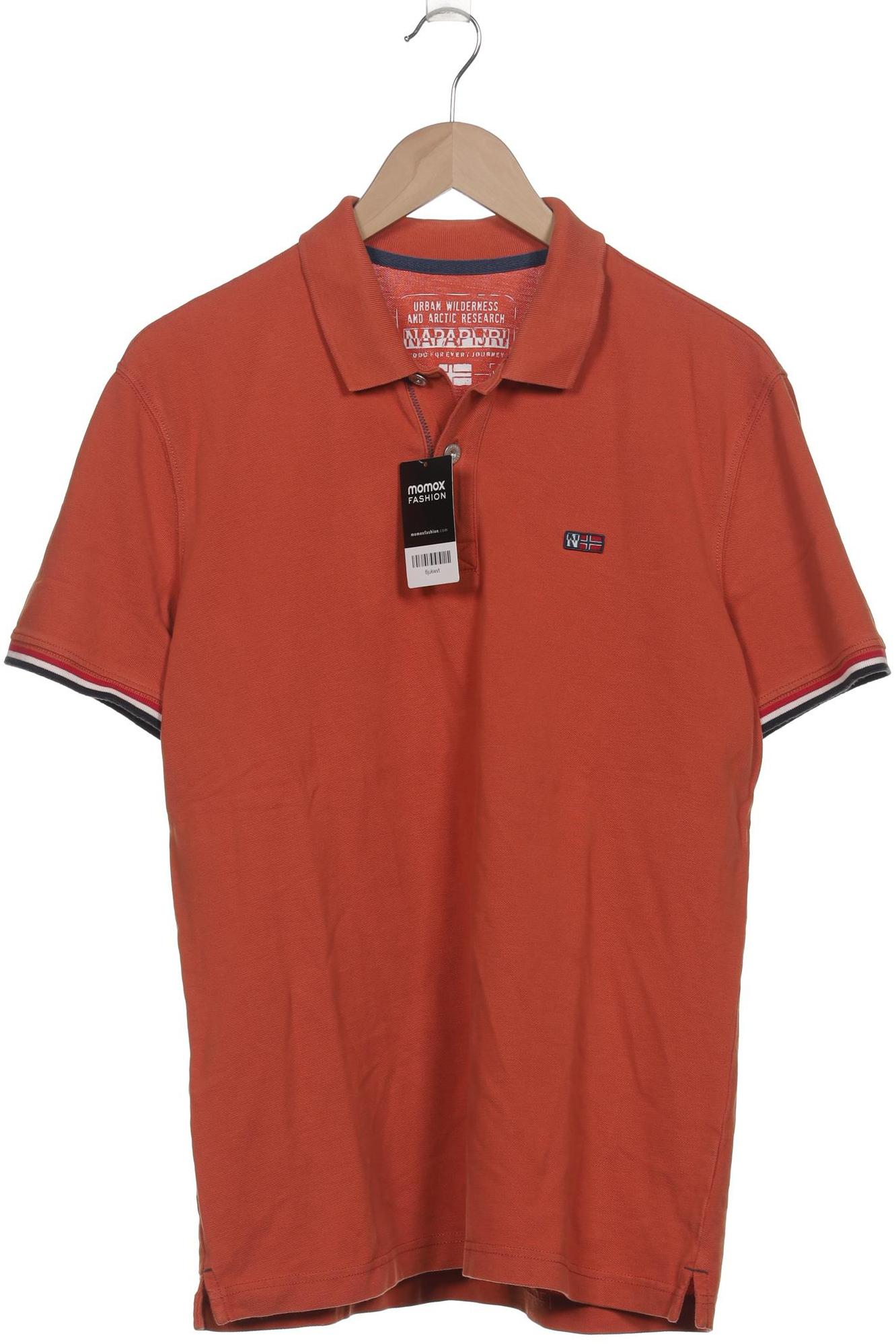 

Napapijri Herren Poloshirt, orange, Gr. 52