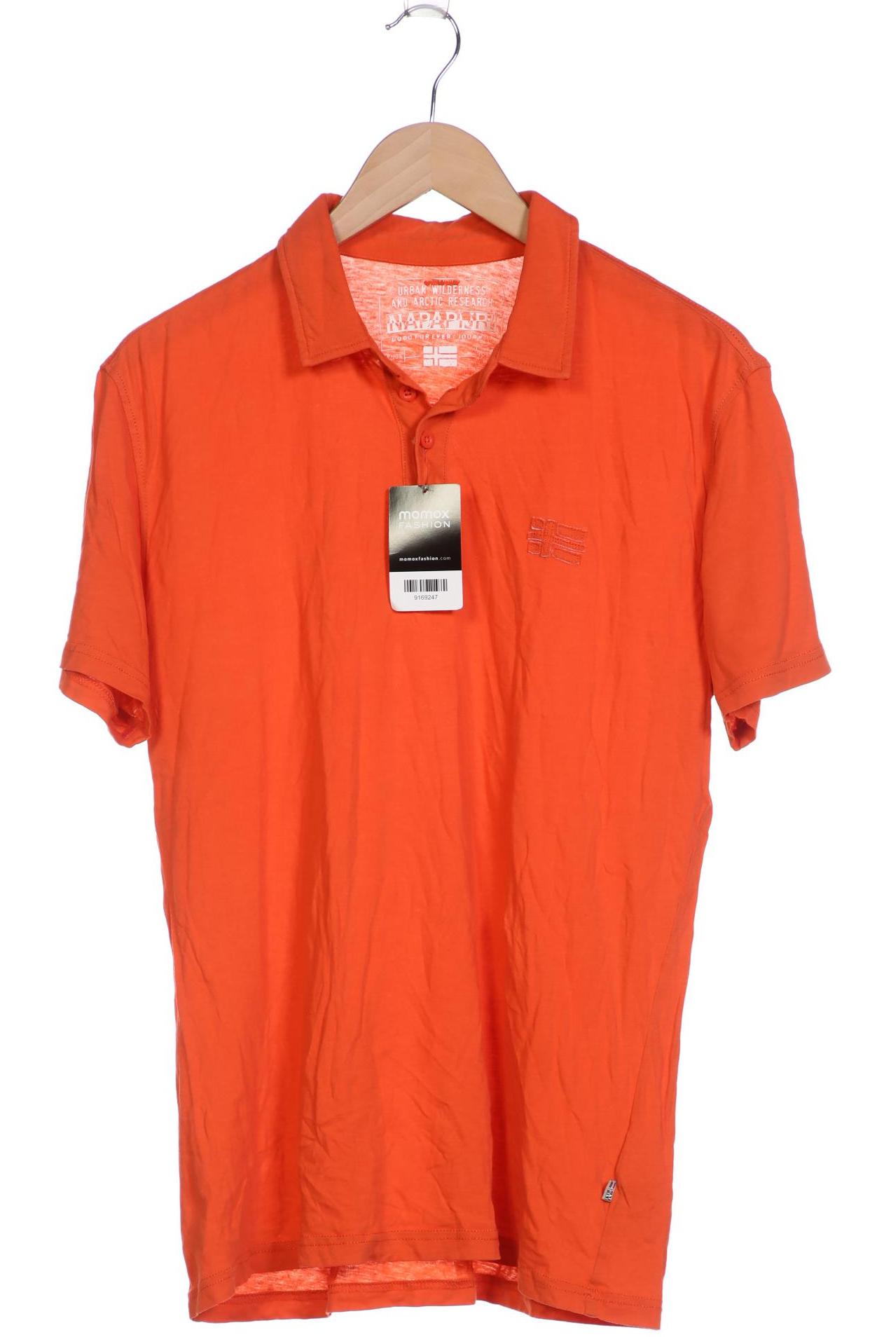 

Napapijri Herren Poloshirt, orange, Gr. 52