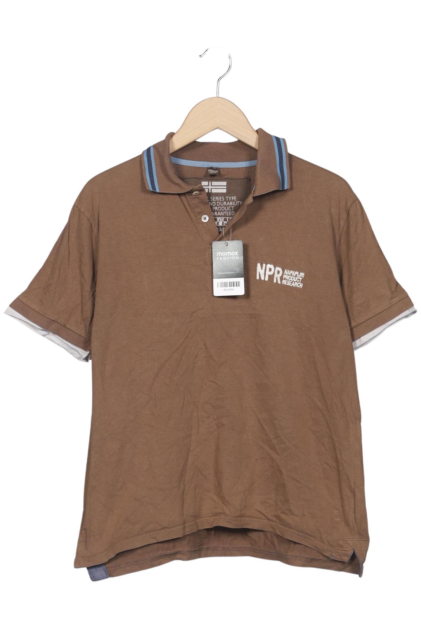 

Napapijri Herren Poloshirt, braun, Gr. 48