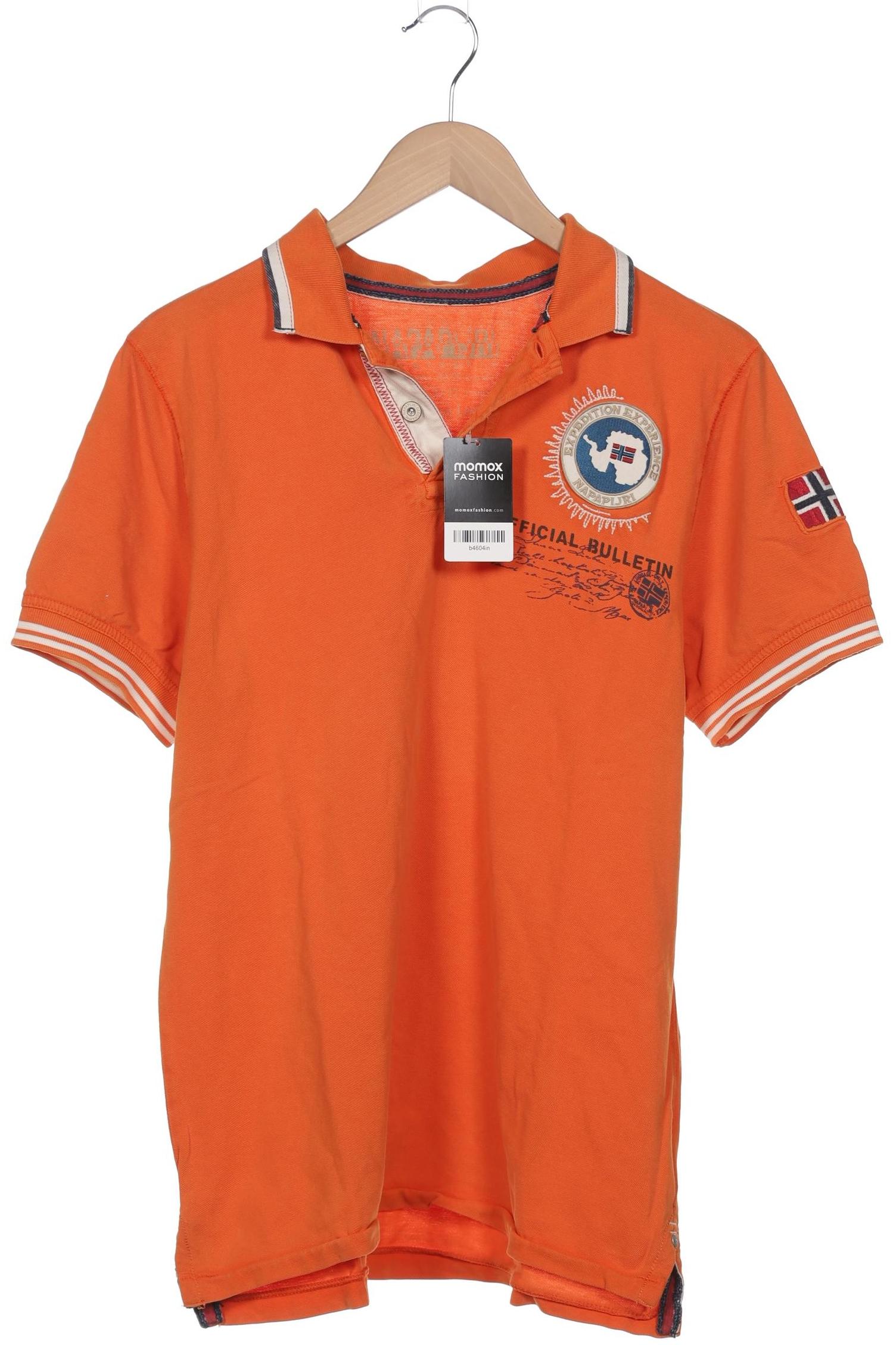 

Napapijri Herren Poloshirt, orange, Gr. 52