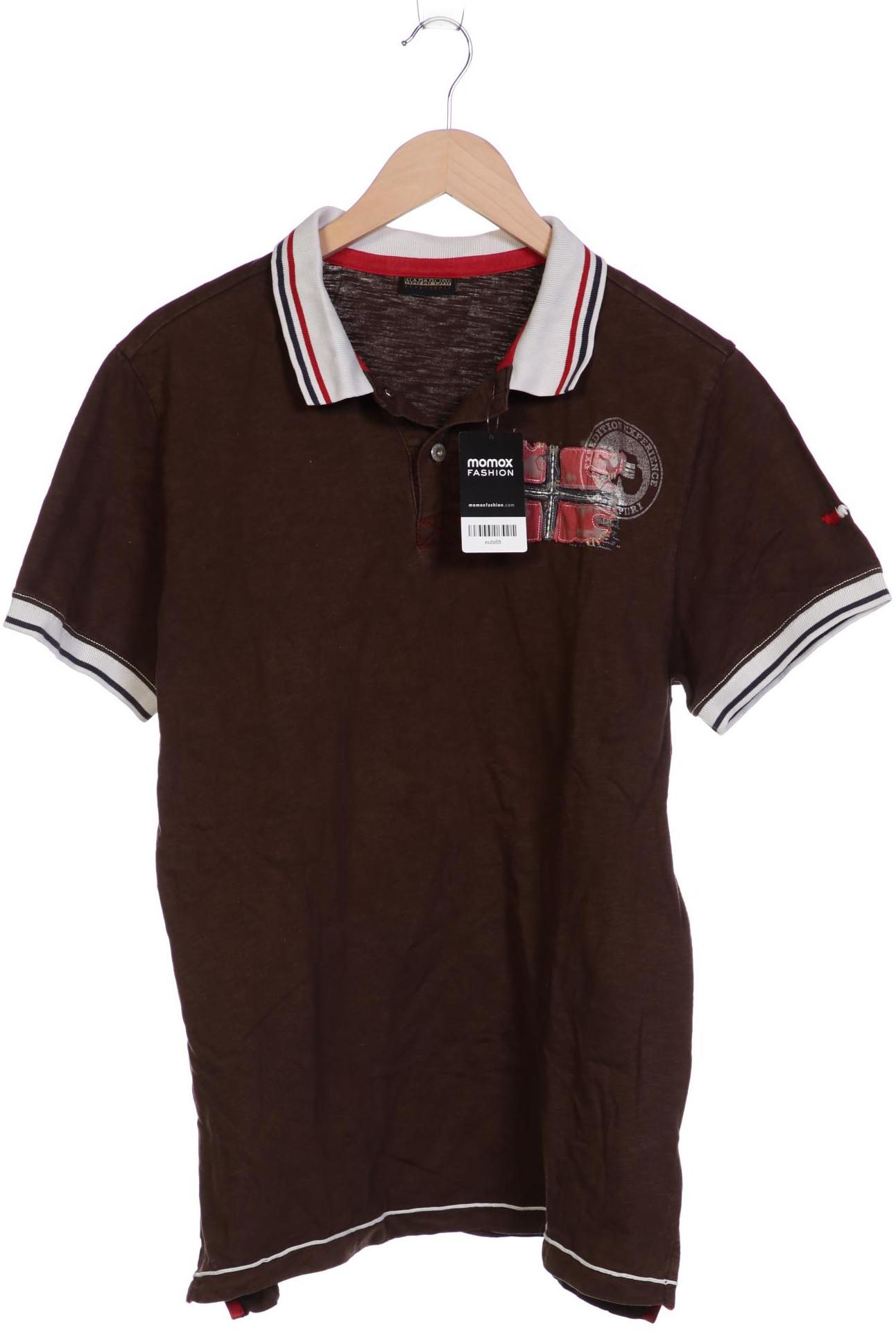 

Napapijri Herren Poloshirt, braun, Gr. 52