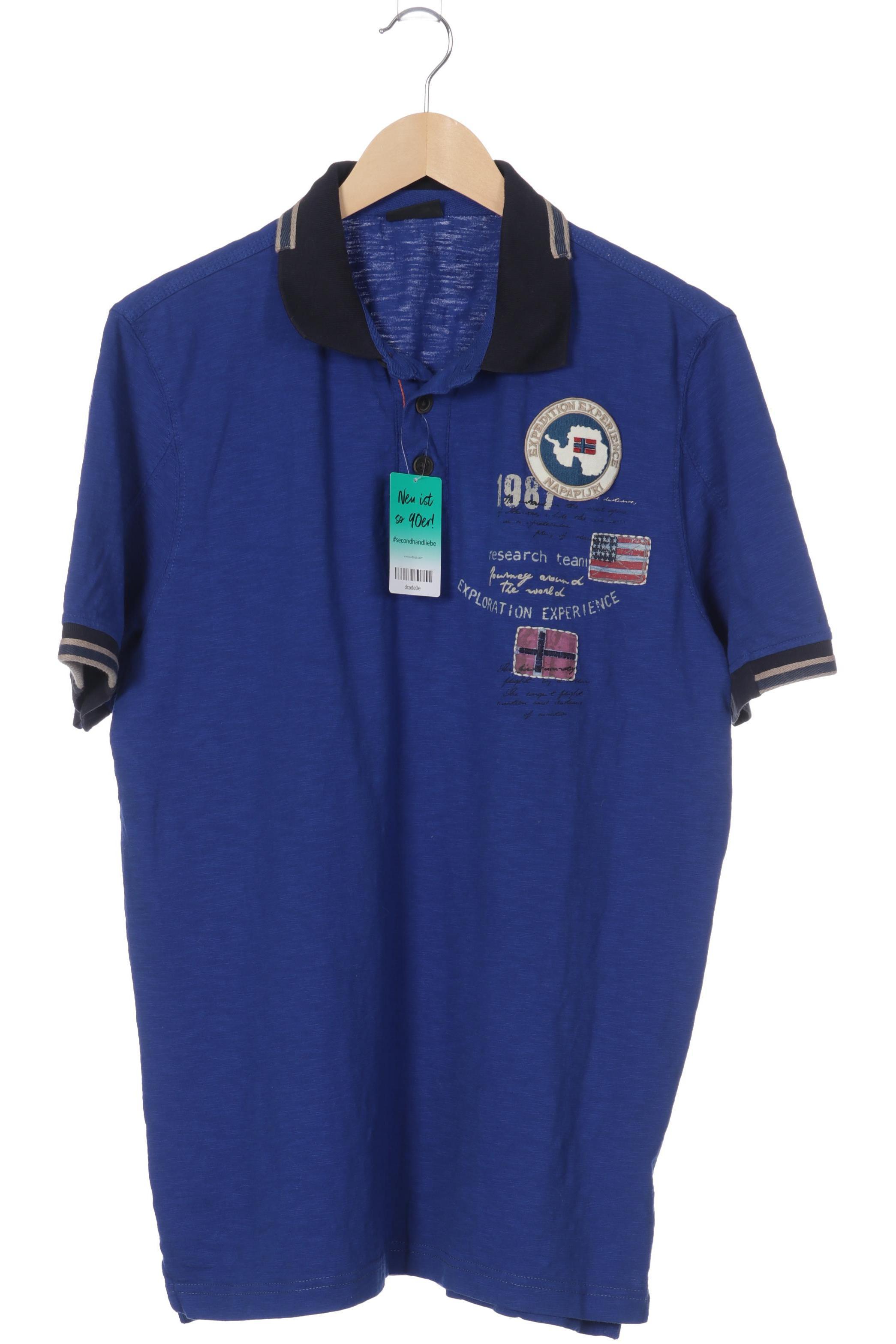 

Napapijri Herren Poloshirt, blau, Gr.