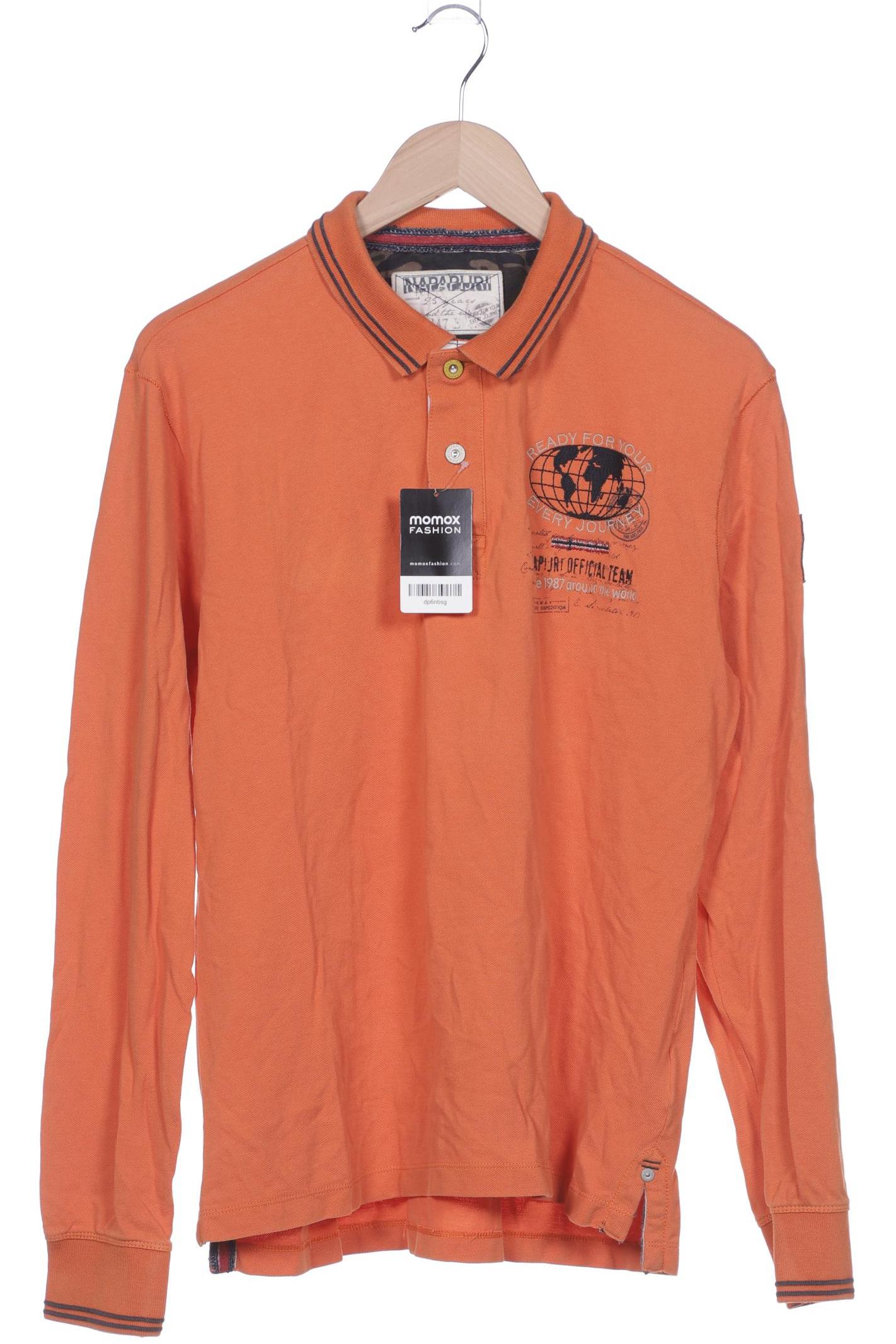 

Napapijri Herren Poloshirt, orange, Gr. 54