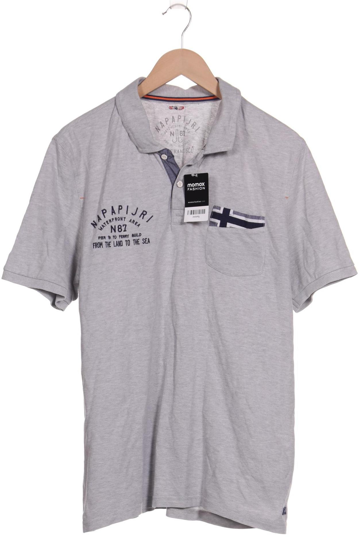 

Napapijri Herren Poloshirt, grau, Gr. 54