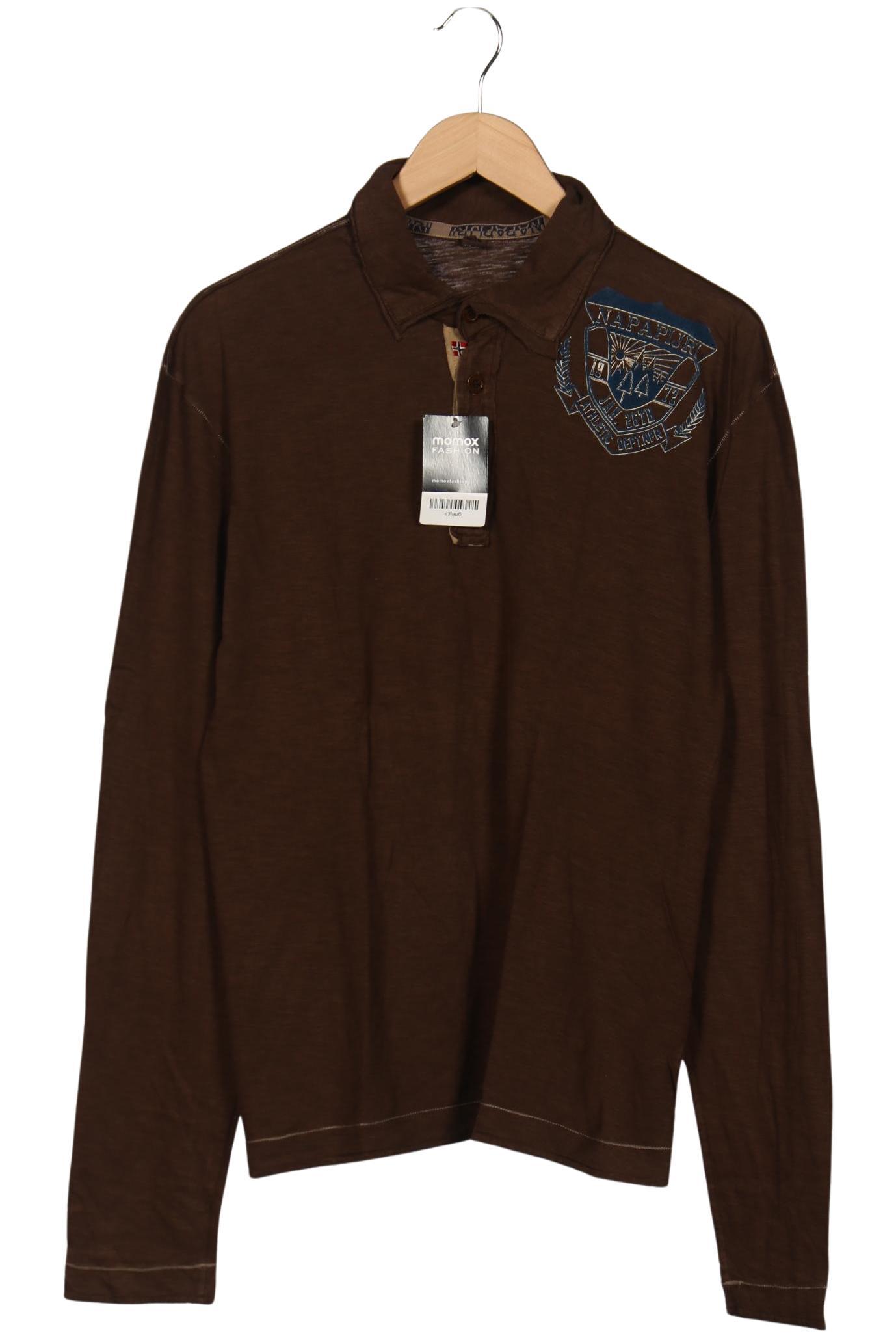 

Napapijri Herren Poloshirt, braun, Gr. 52