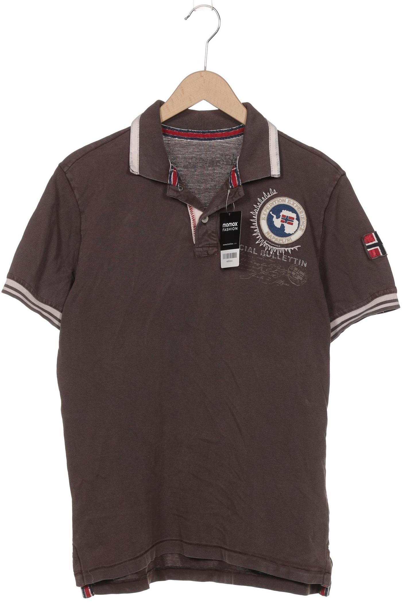 

Napapijri Herren Poloshirt, braun, Gr. 52