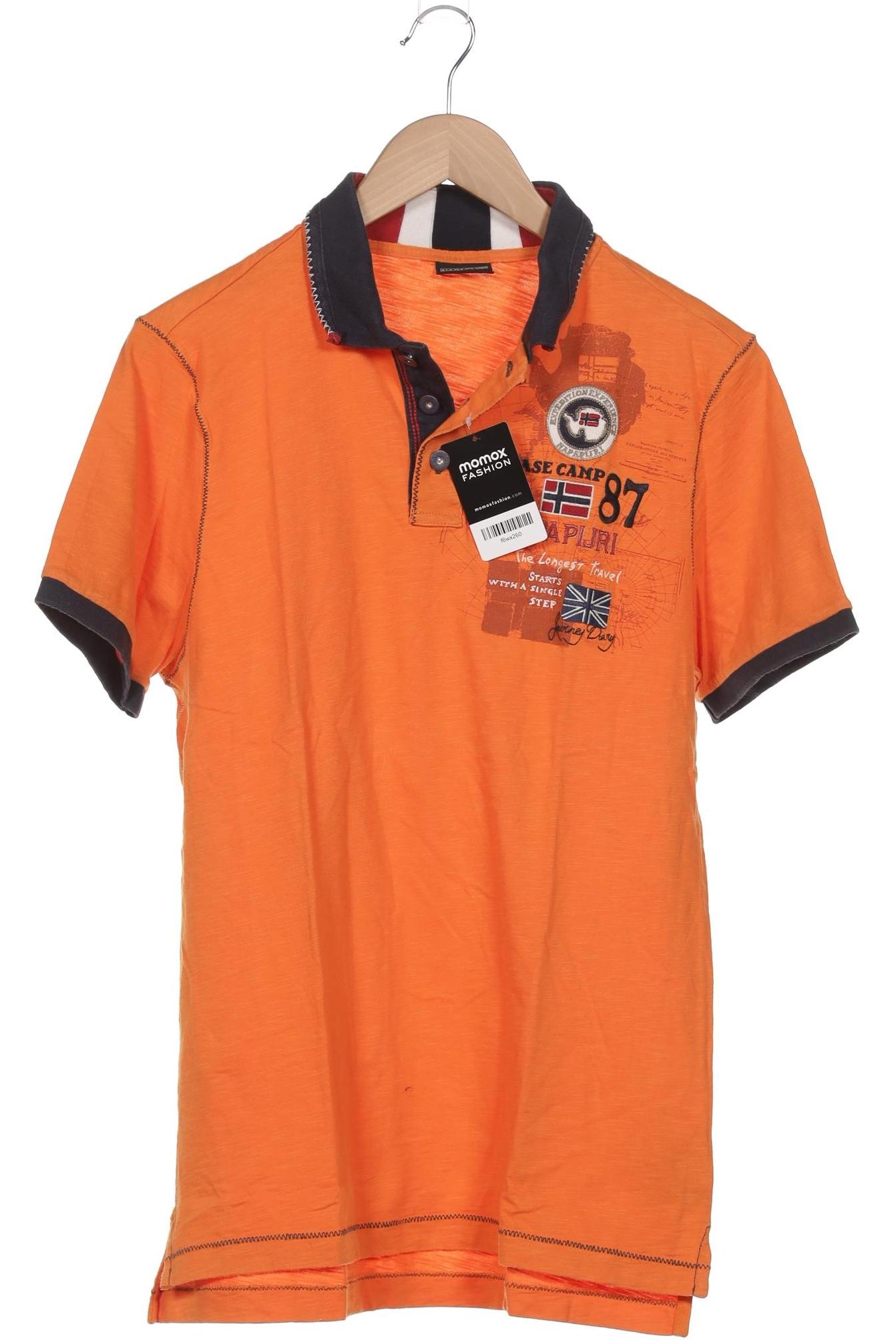 

Napapijri Herren Poloshirt, orange, Gr. 52