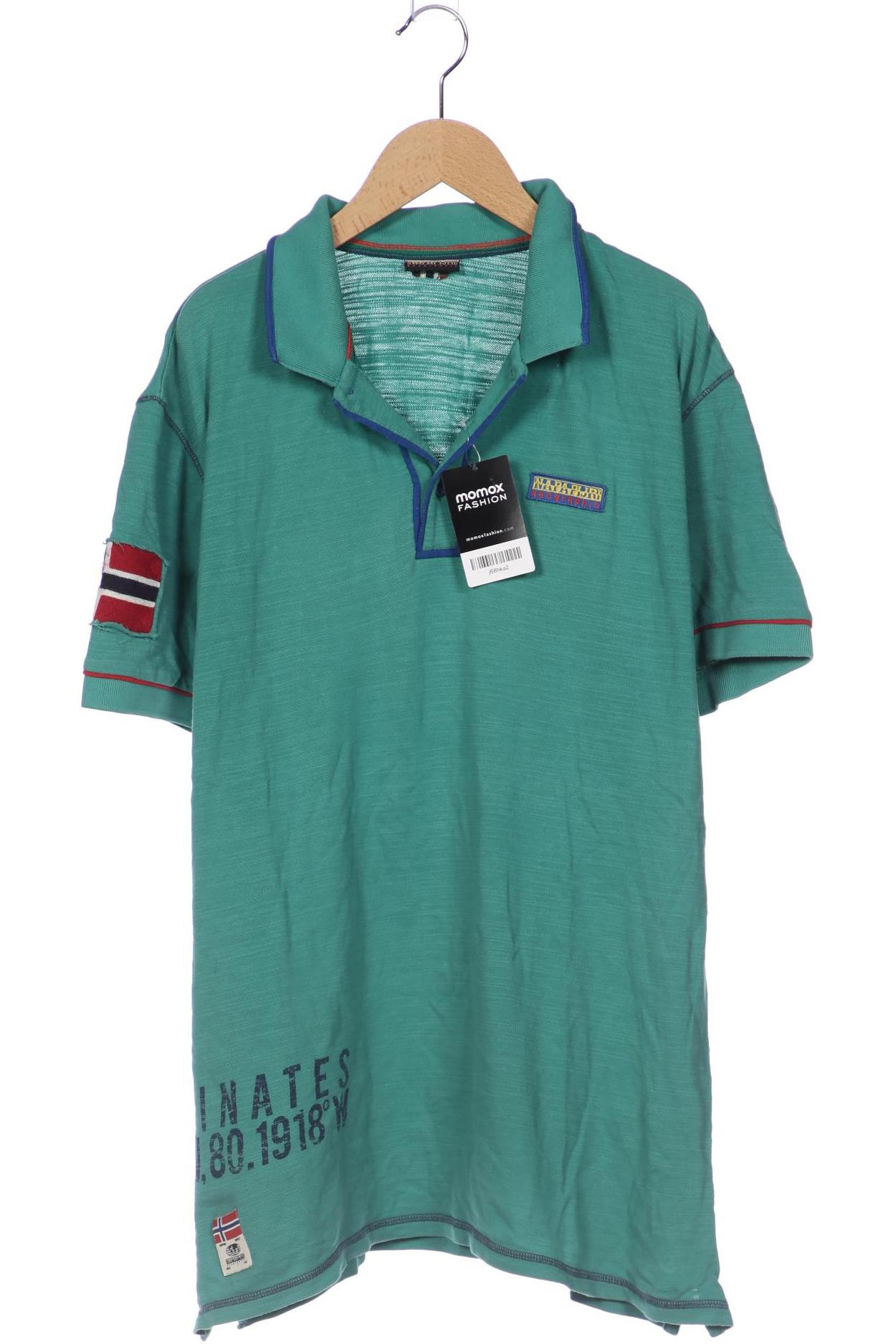 

Napapijri Herren Poloshirt, türkis, Gr. 56