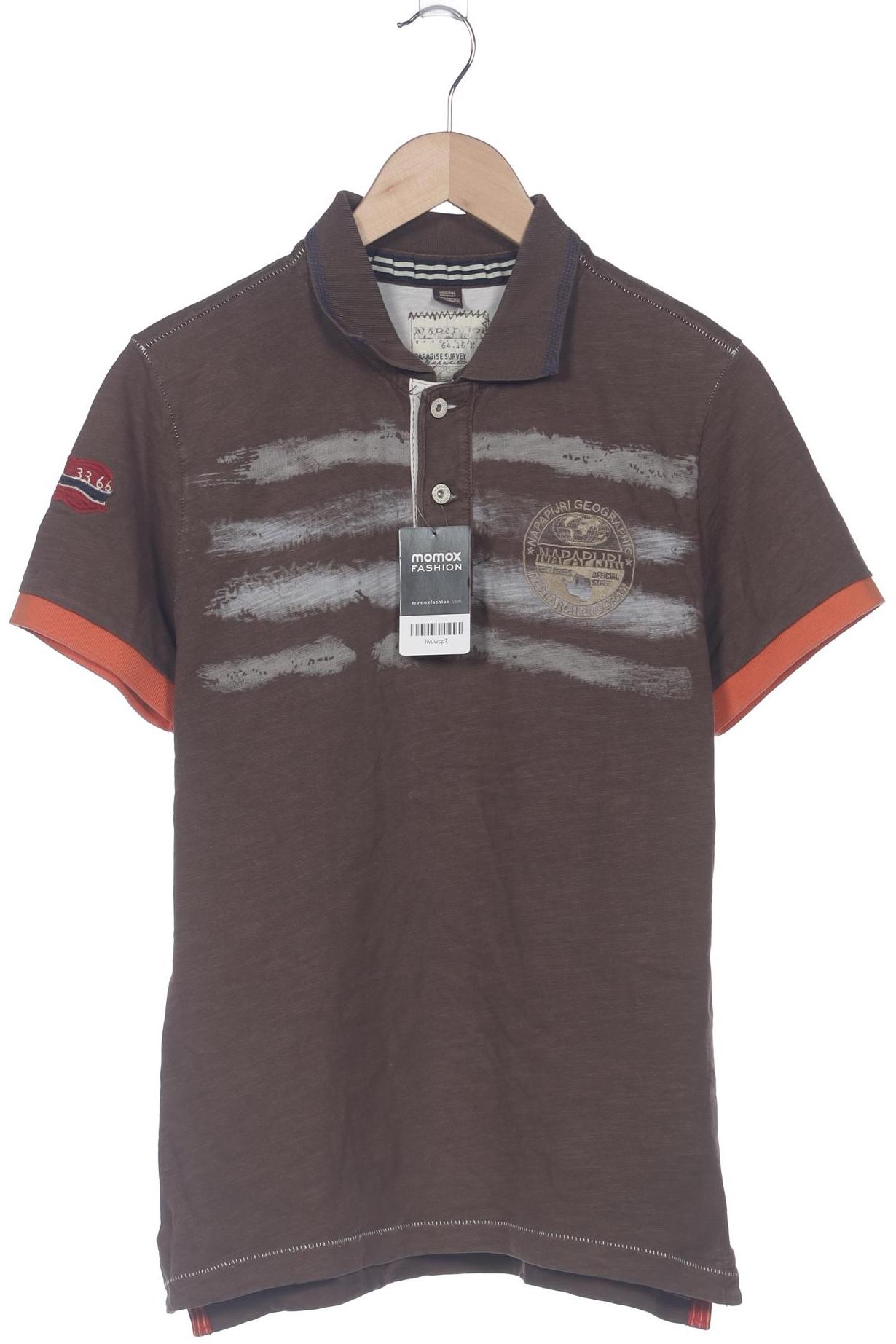 

Napapijri Herren Poloshirt, braun, Gr. 48