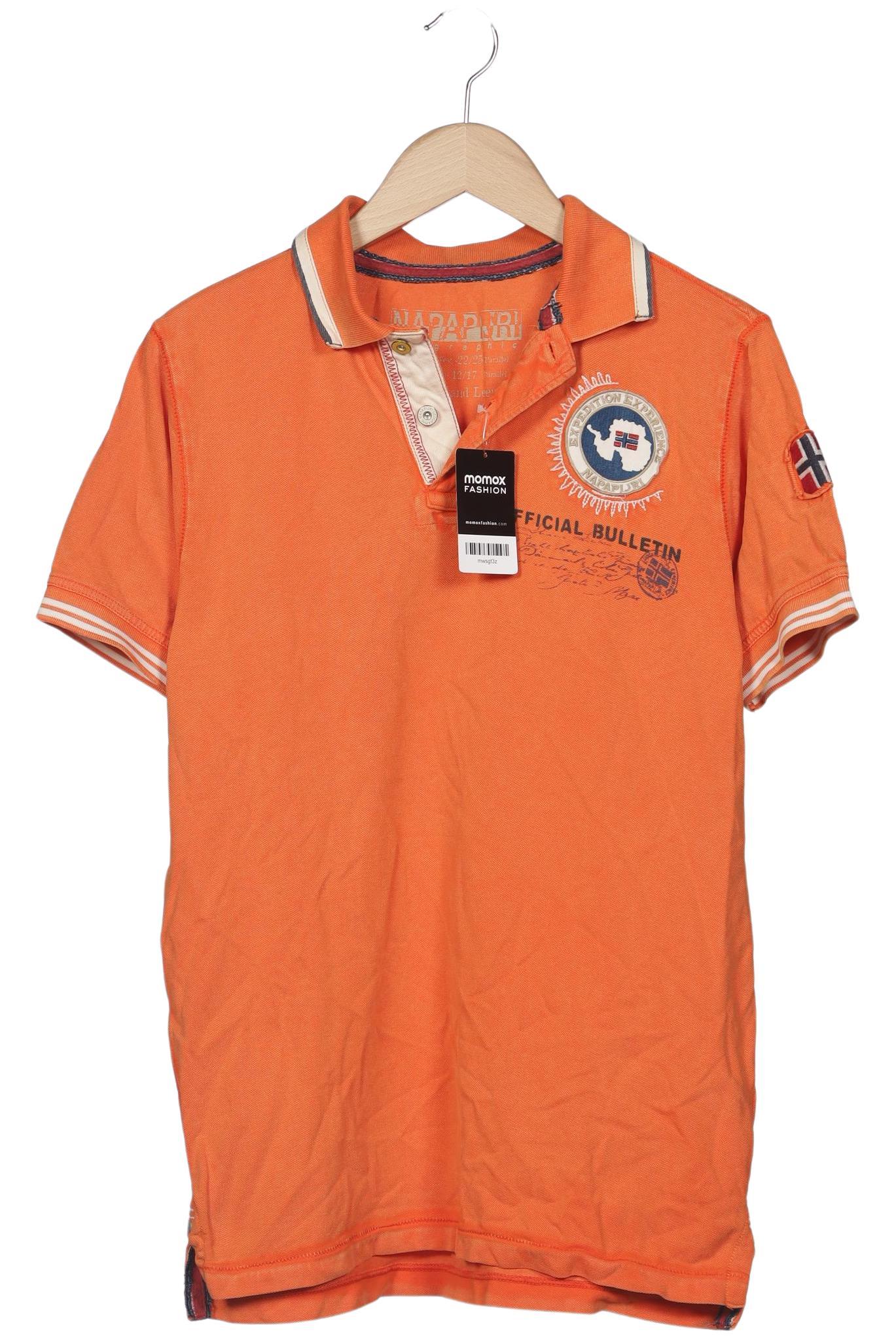

Napapijri Herren Poloshirt, orange, Gr. 52