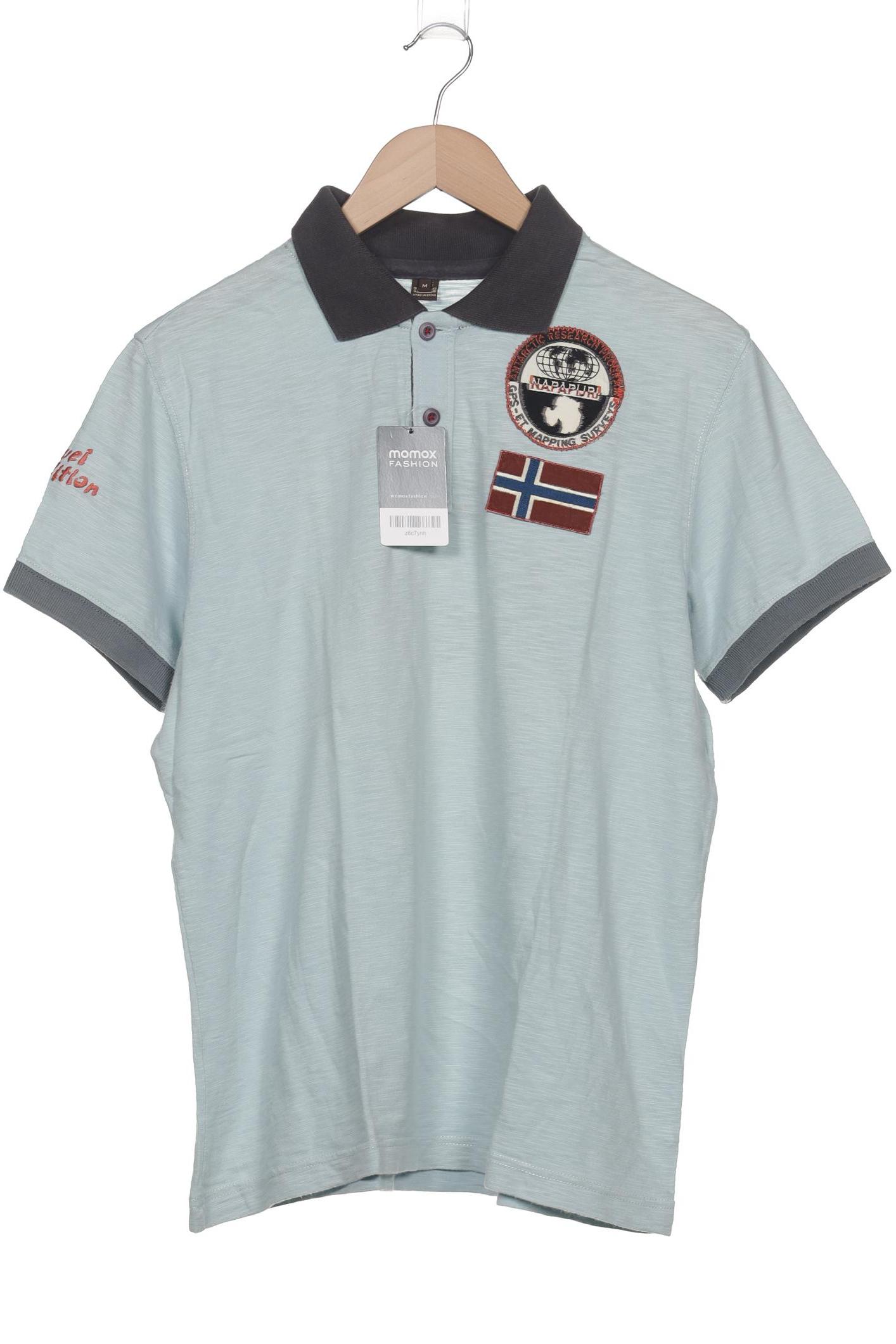 

Napapijri Herren Poloshirt, türkis, Gr. 48