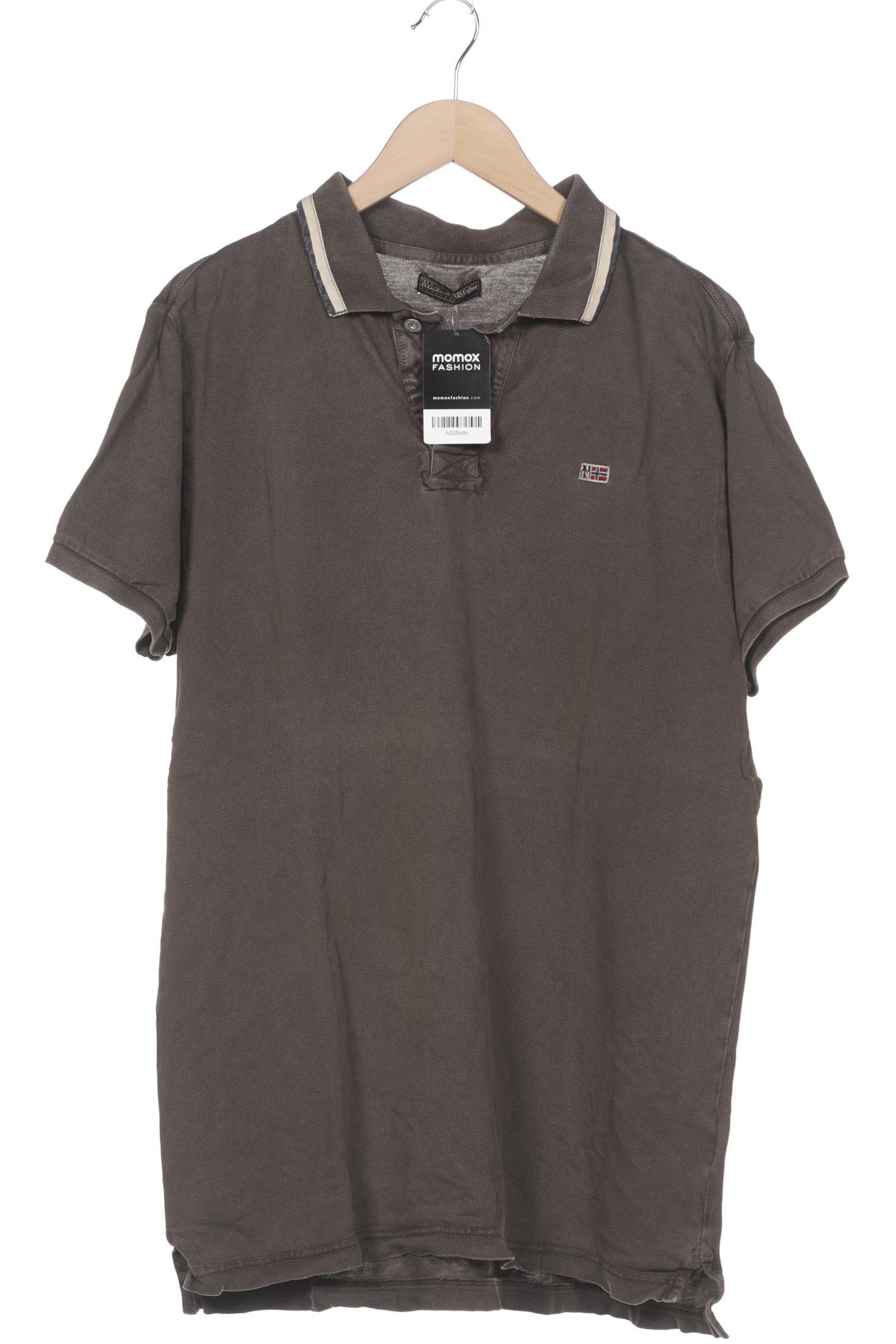 

Napapijri Herren Poloshirt, braun, Gr. 56
