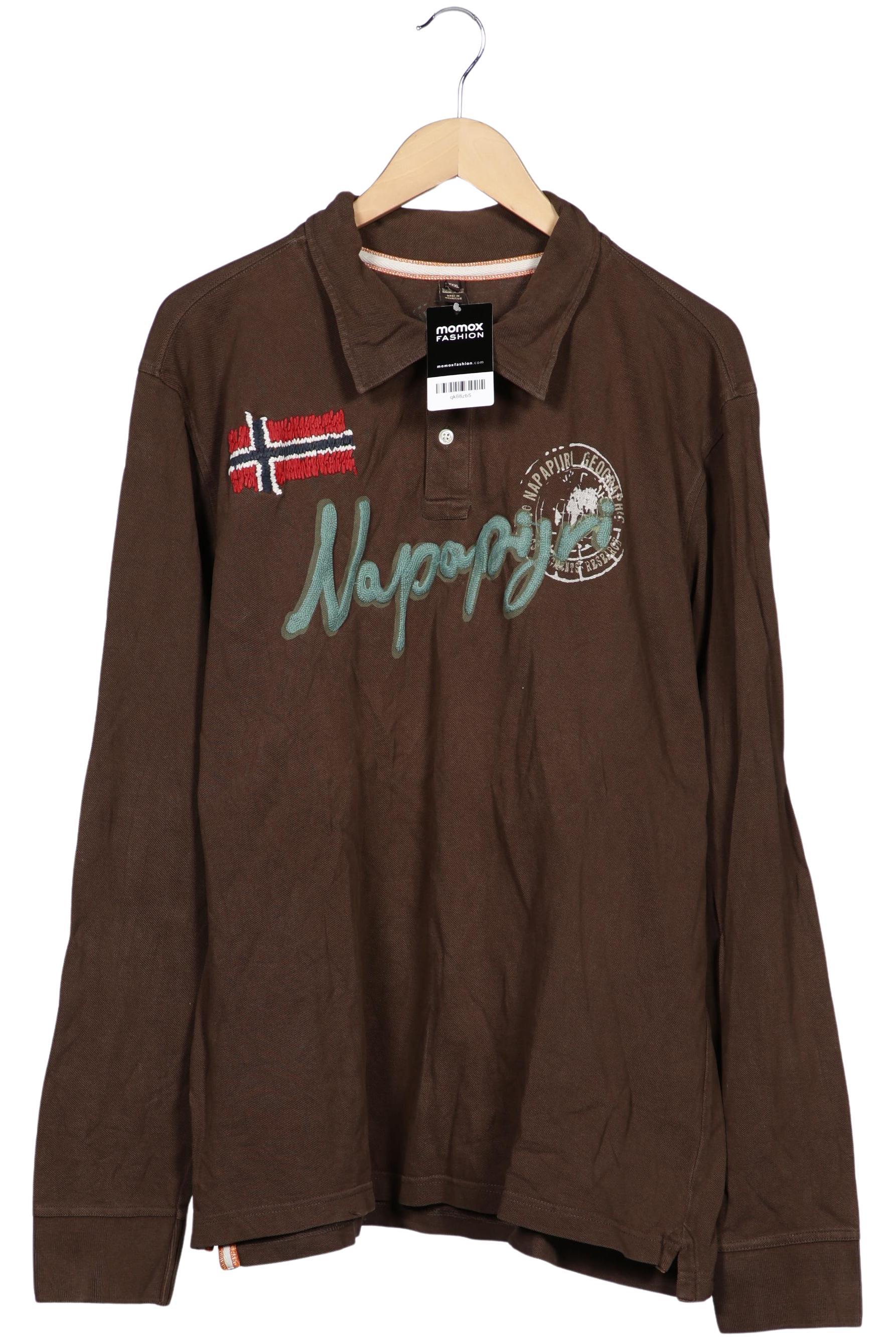 

Napapijri Herren Poloshirt, braun, Gr. 58