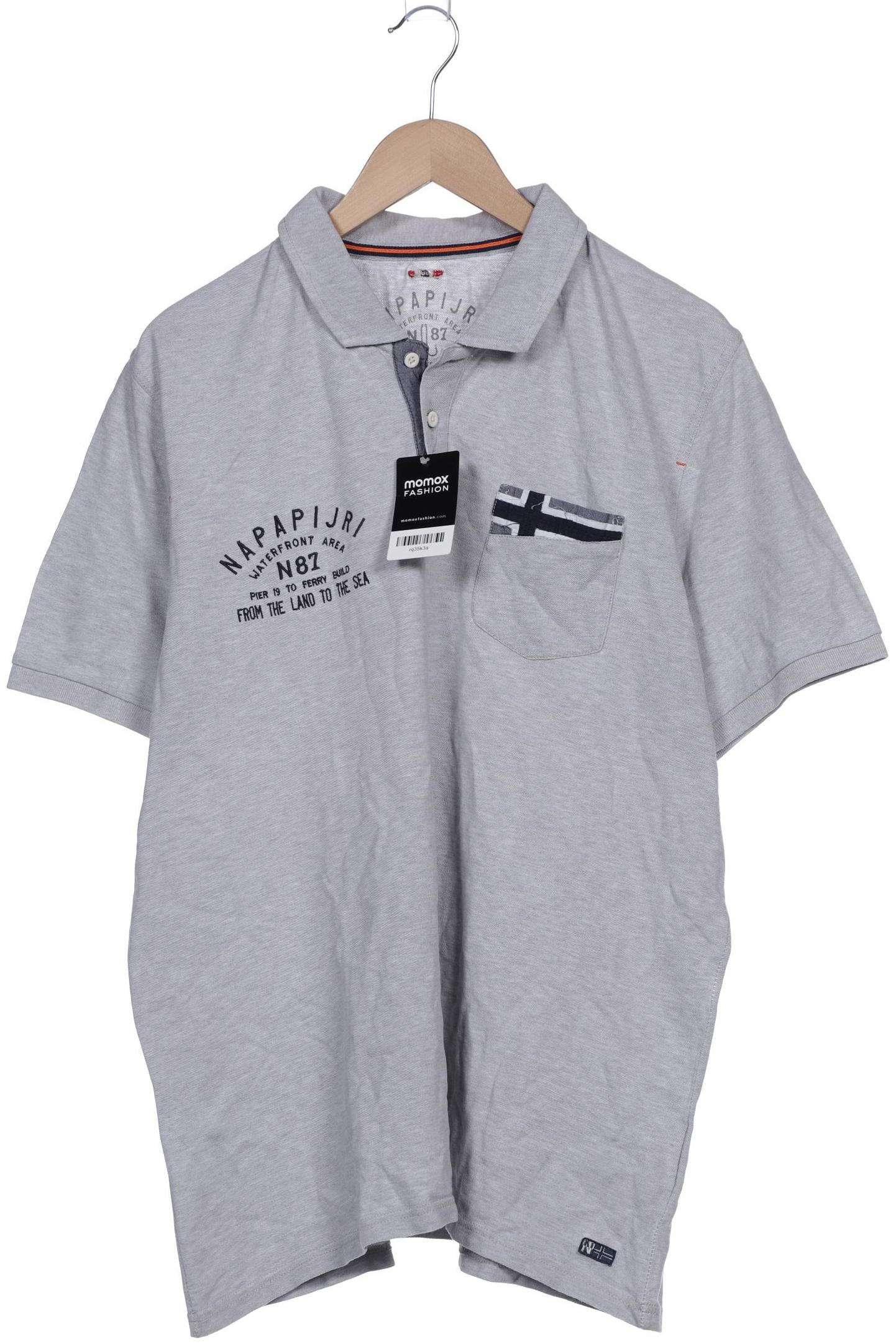 

Napapijri Herren Poloshirt, grau, Gr. 56