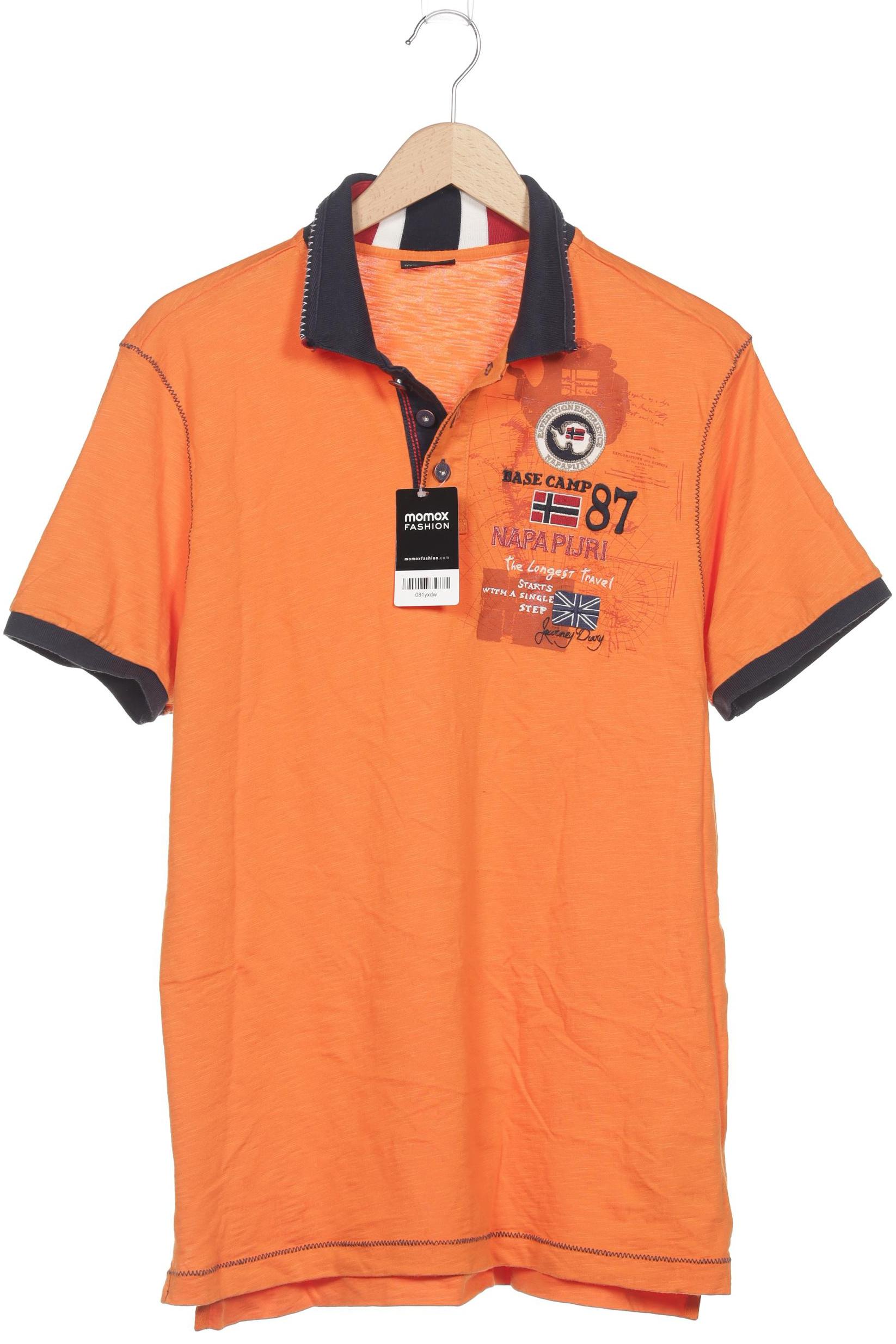 

Napapijri Herren Poloshirt, orange, Gr. 54