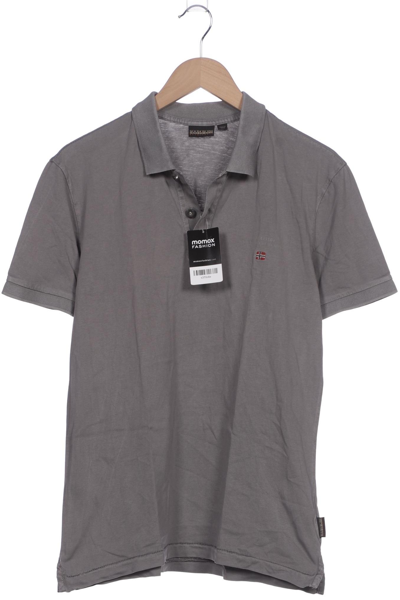 

Napapijri Herren Poloshirt, grau, Gr. 52