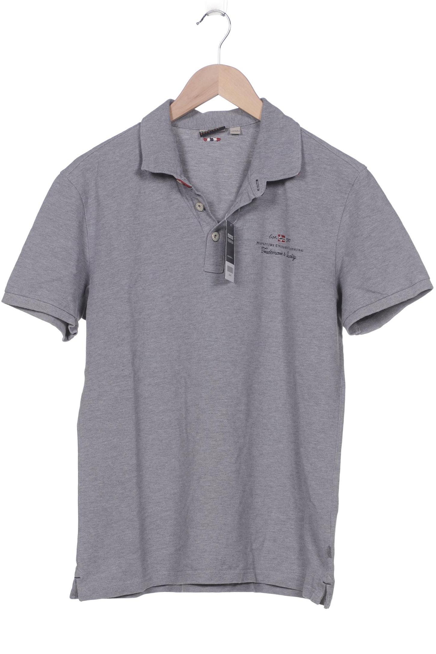 

Napapijri Herren Poloshirt, grau, Gr. 52