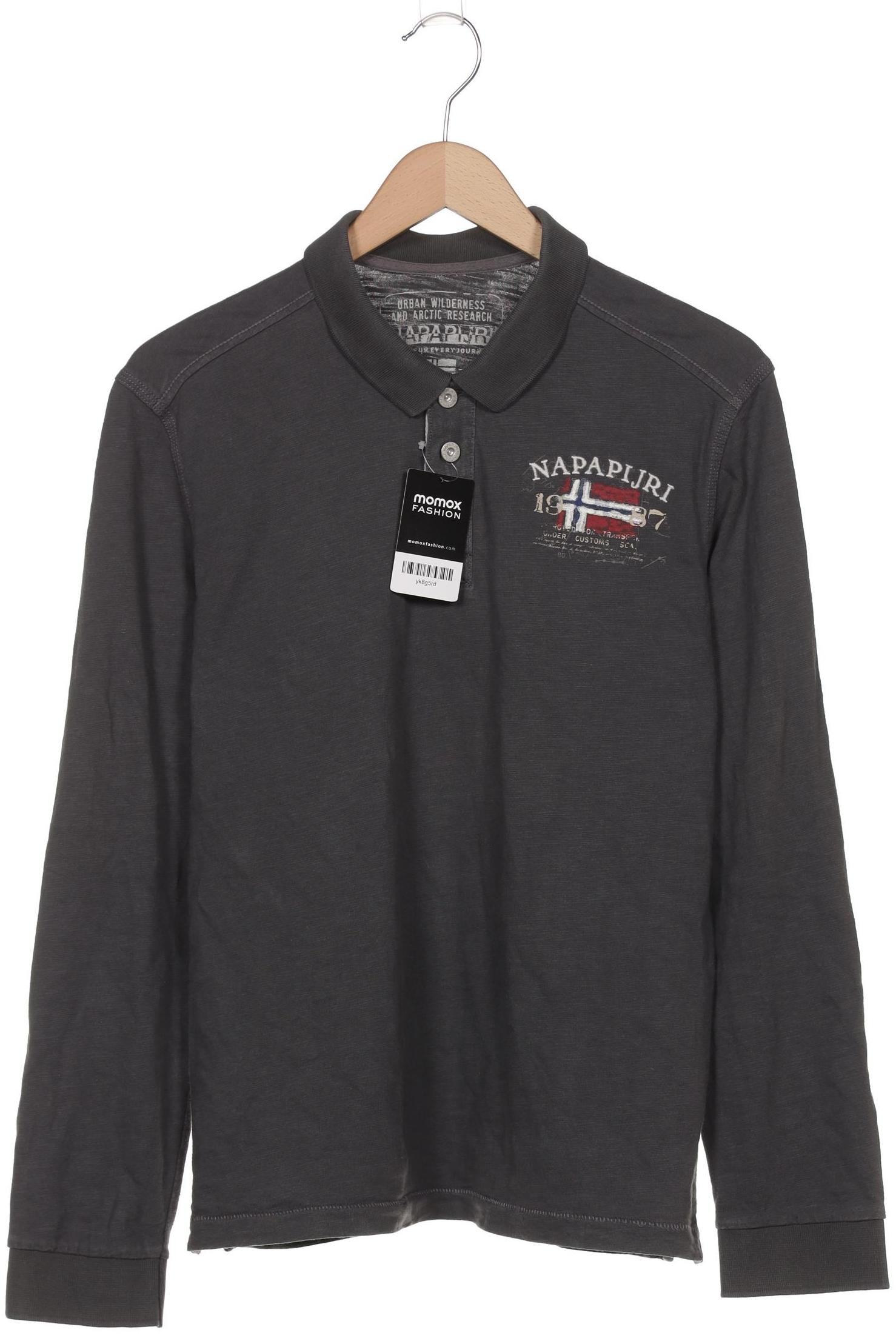 

Napapijri Herren Poloshirt, grau, Gr. 52
