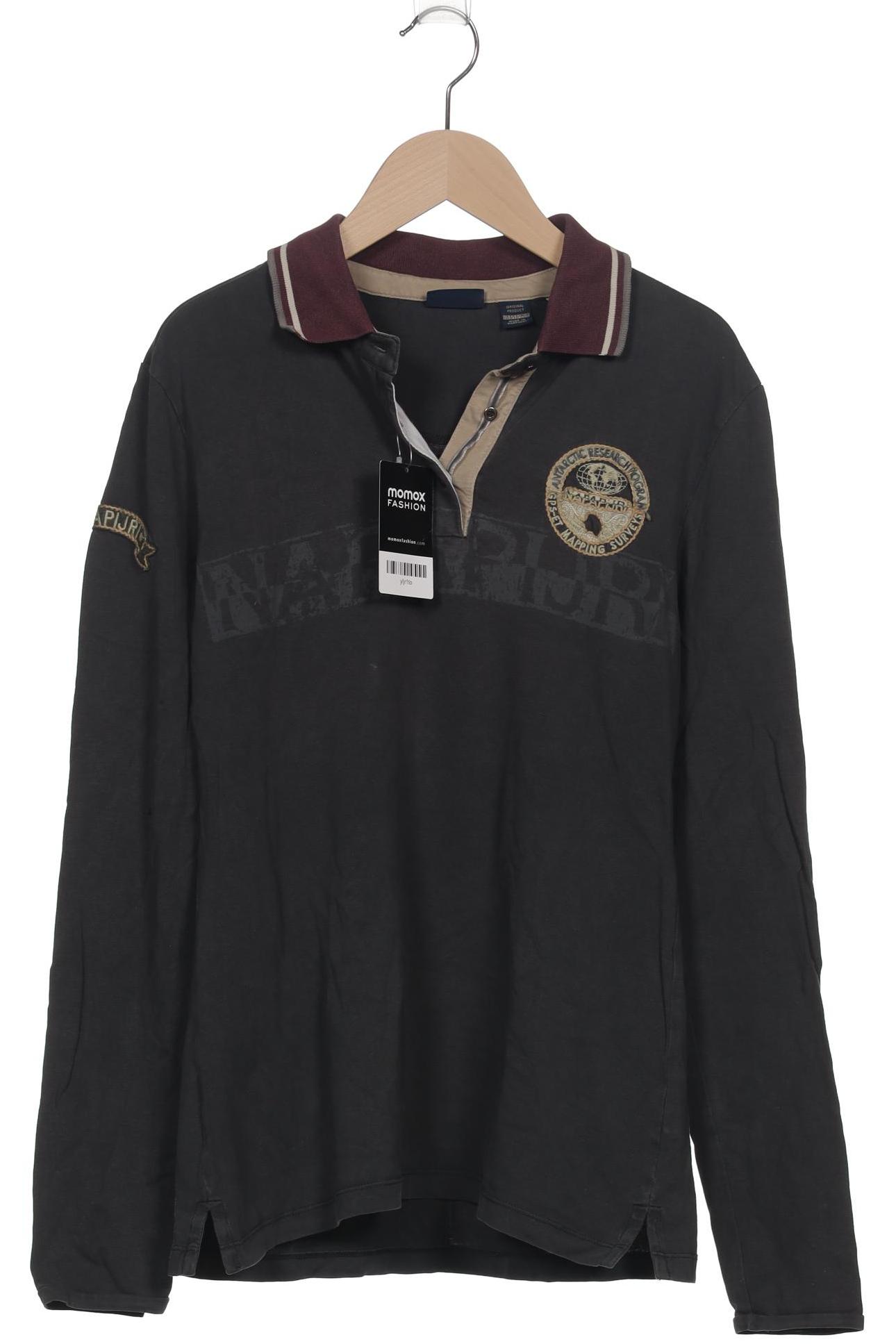 

Napapijri Herren Poloshirt, grau, Gr. 52